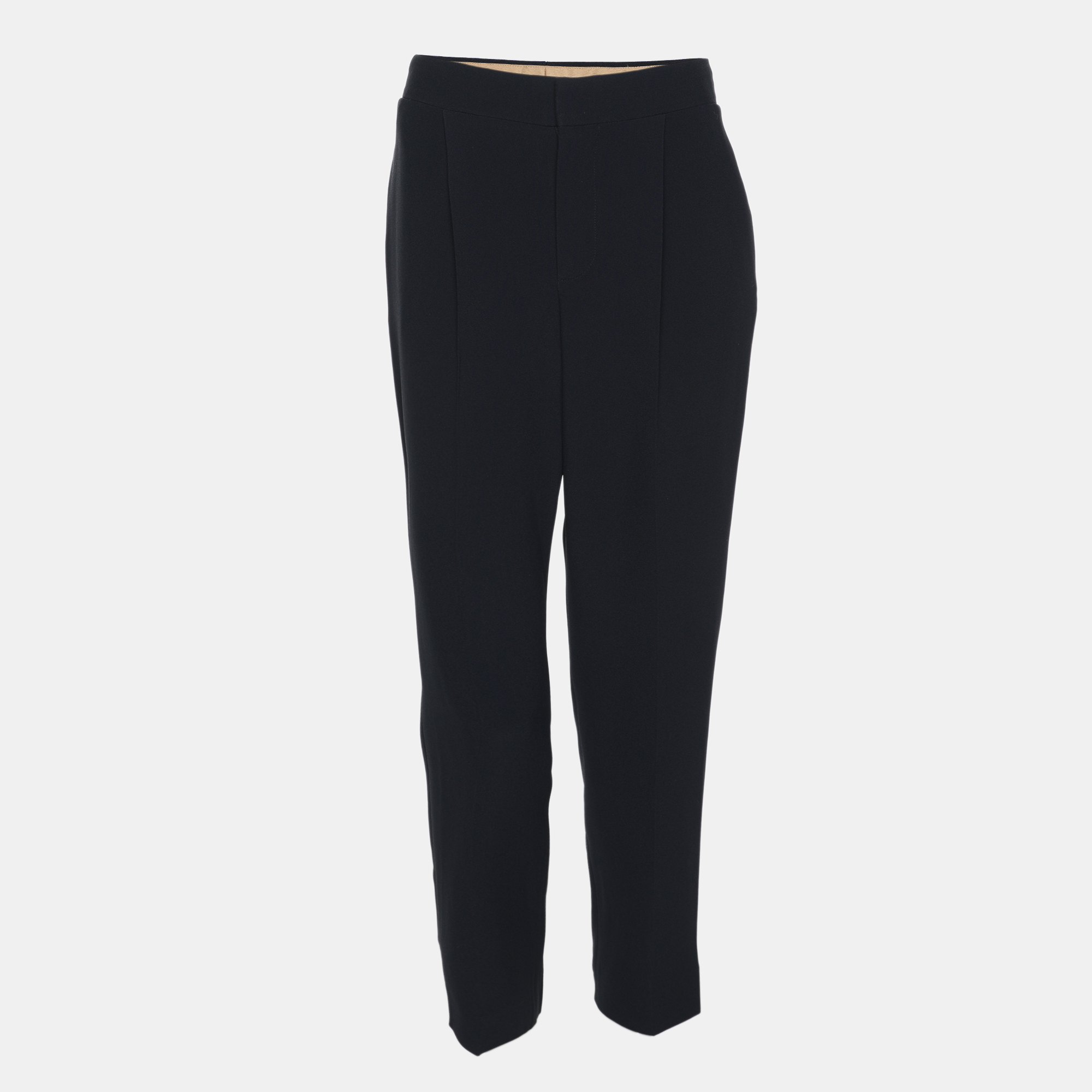 

Chloe Deep Navy Crepe Trousers M, Navy blue
