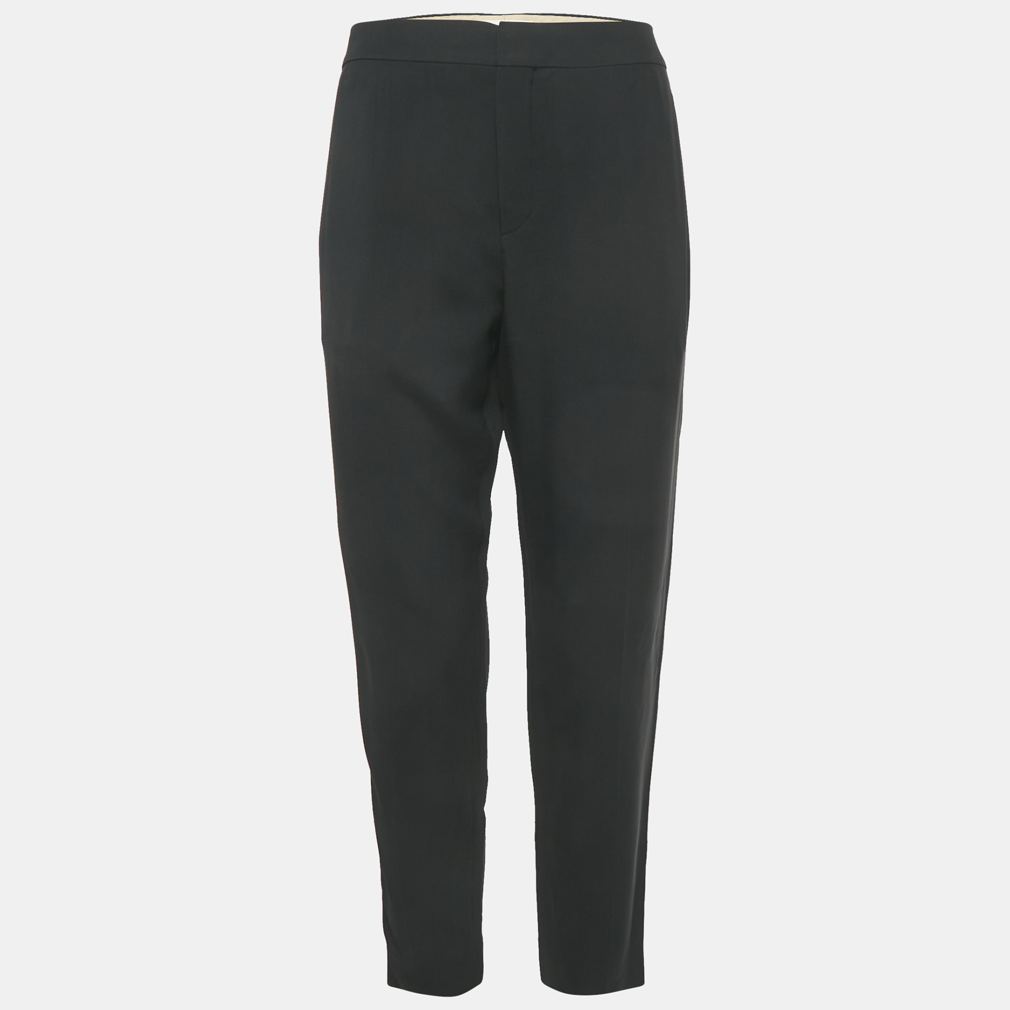 Click to view more detailed imagery on our partner's website Pre-owned Chloé Black Crepe Formal Trousers M