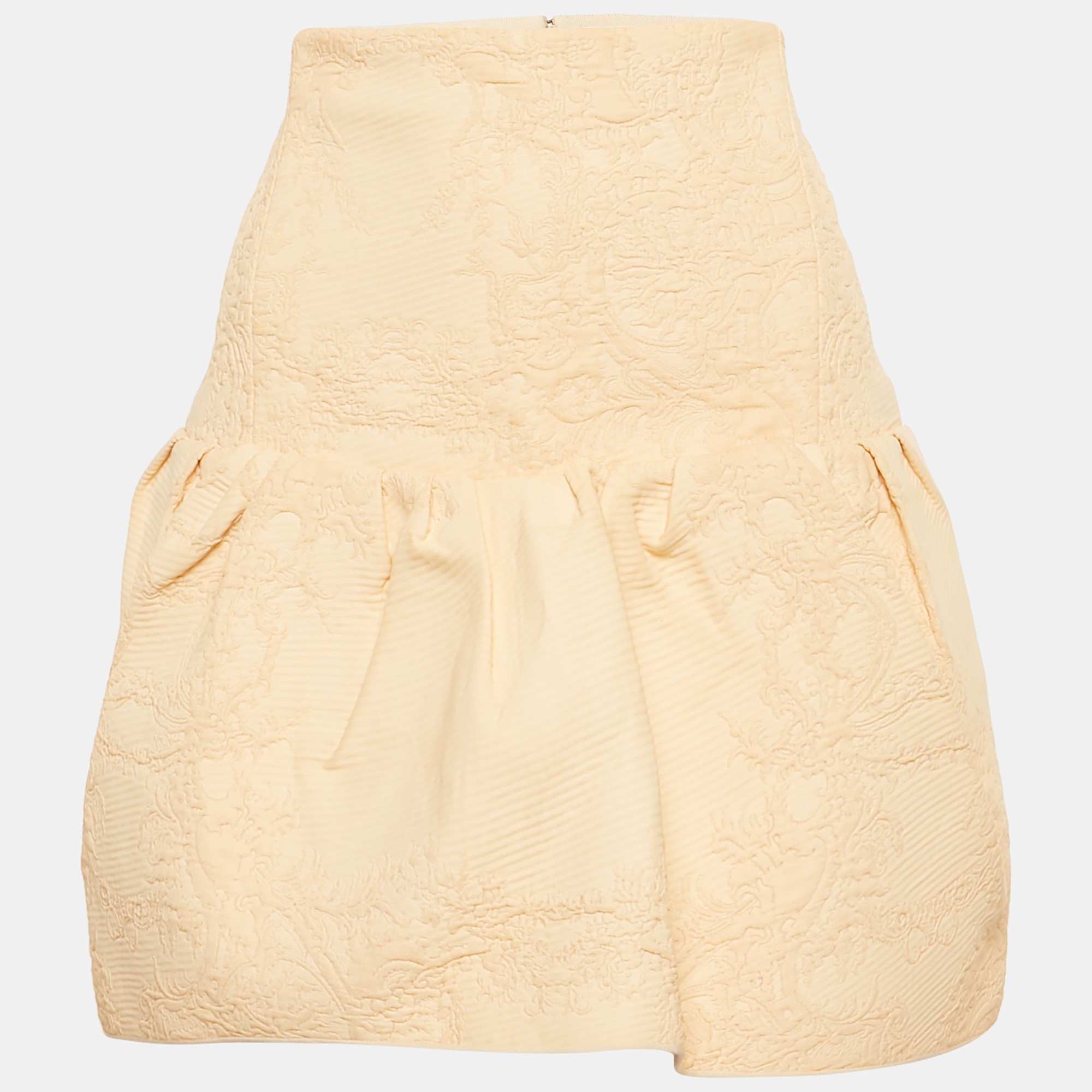 

Chloé Pansy Pink Jacquard Flounce Mini Skirt M