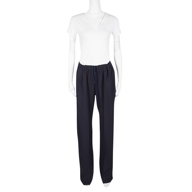 

Chloe Navy Blue Drawstring Detail Pants
