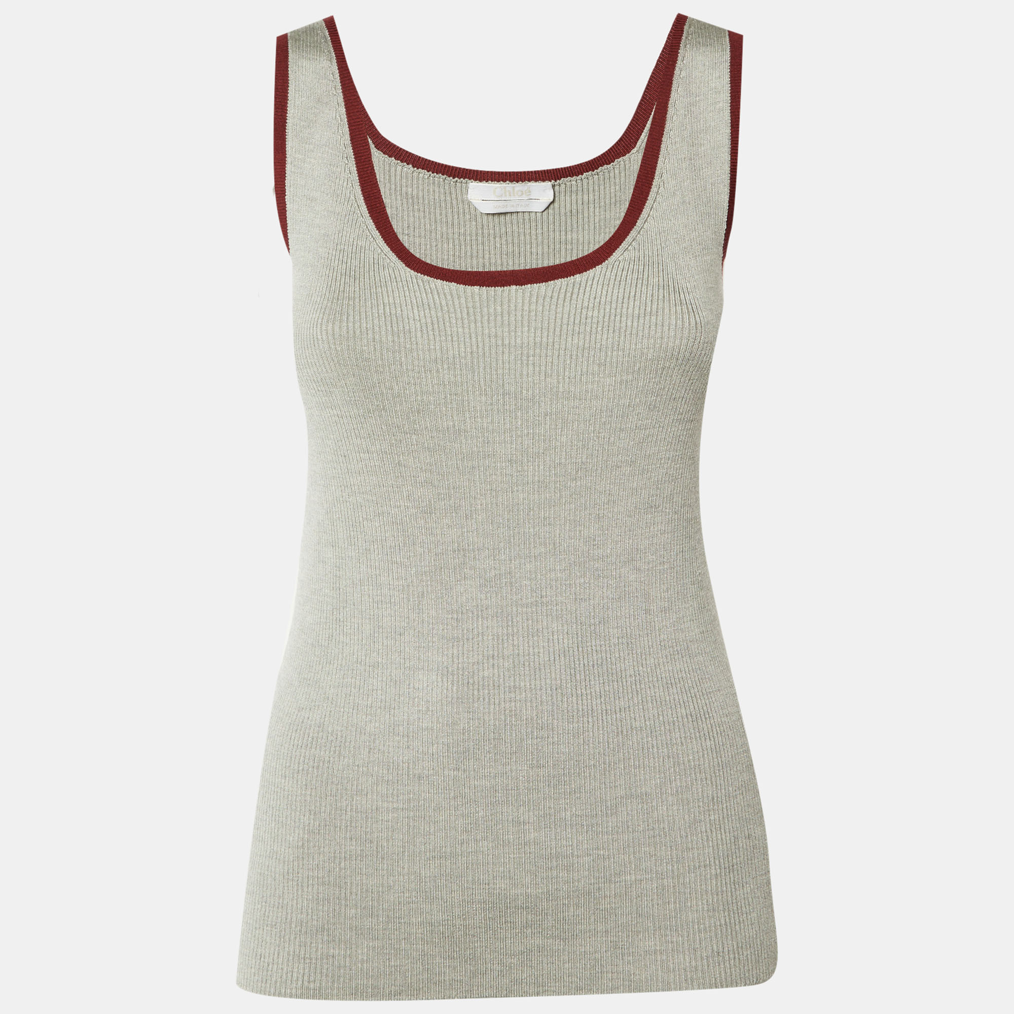 

Chloé Grey Knit Tank Top M