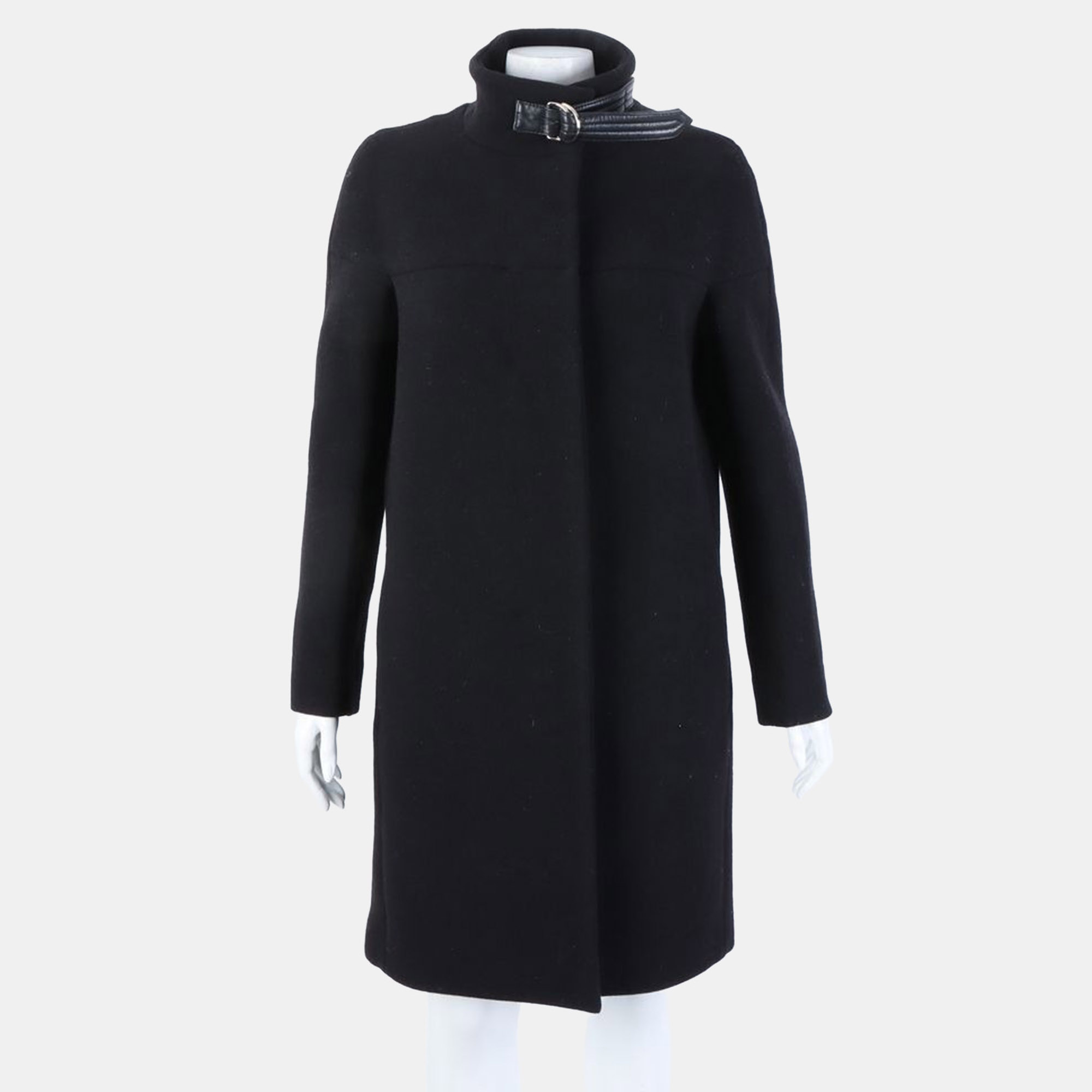 Pre-owned Chloé Wool Black Coat 36