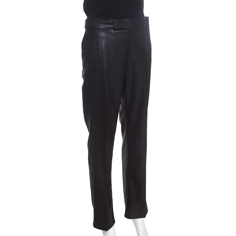 

Chloe Black Stretch Wool Straight Fit Trousers