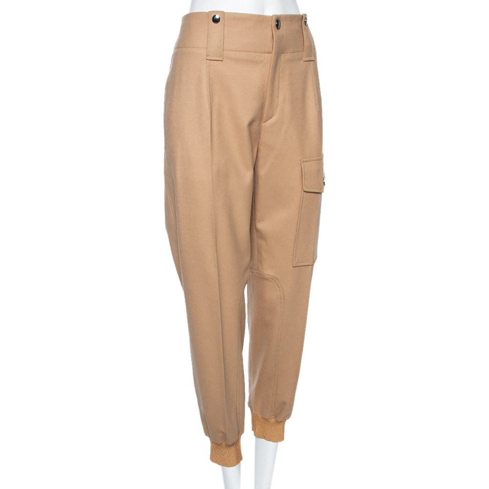 

Chloe Beige Wool Patch Pocket Detail Pants