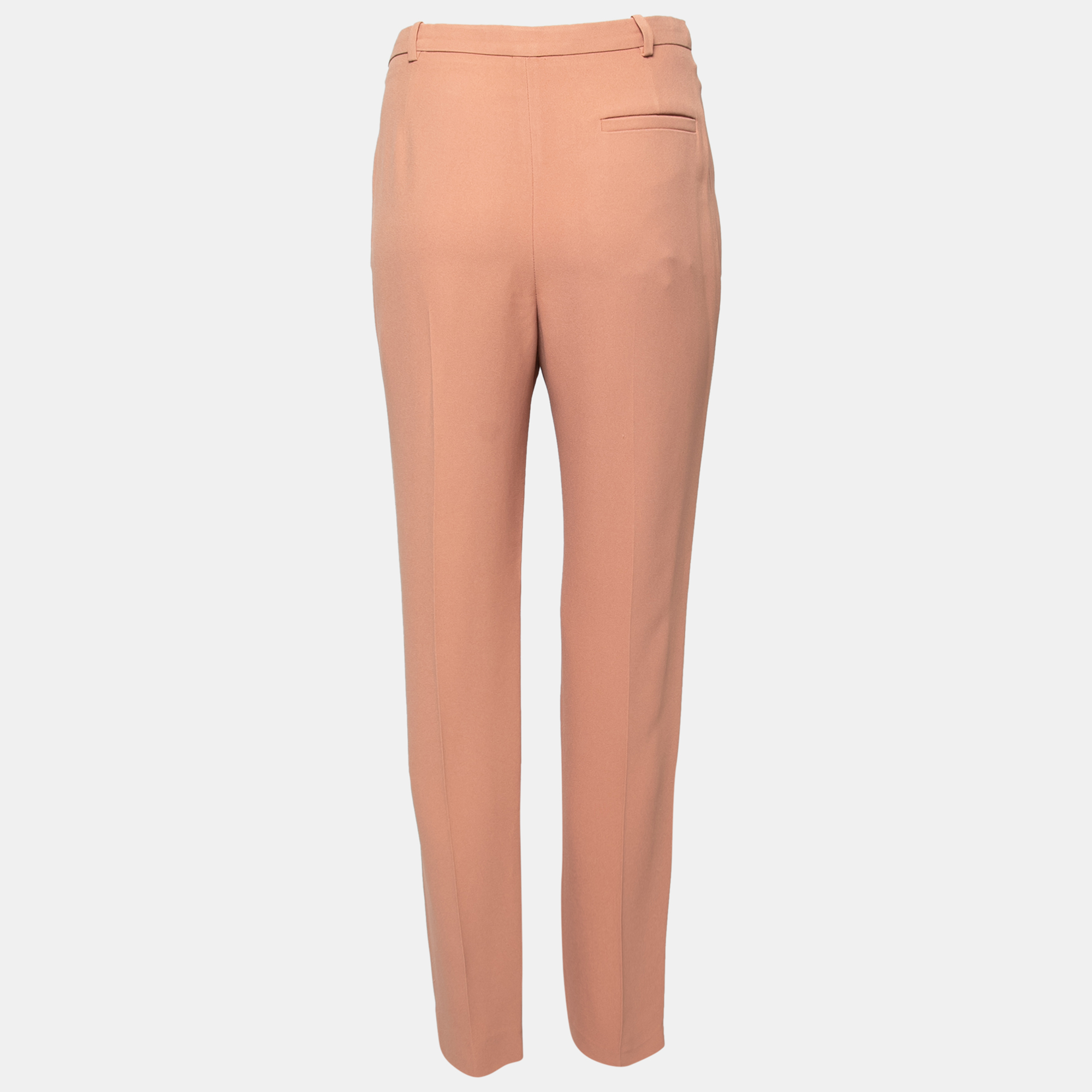 

Chloe Light Brown Crepe Straight Leg Trousers