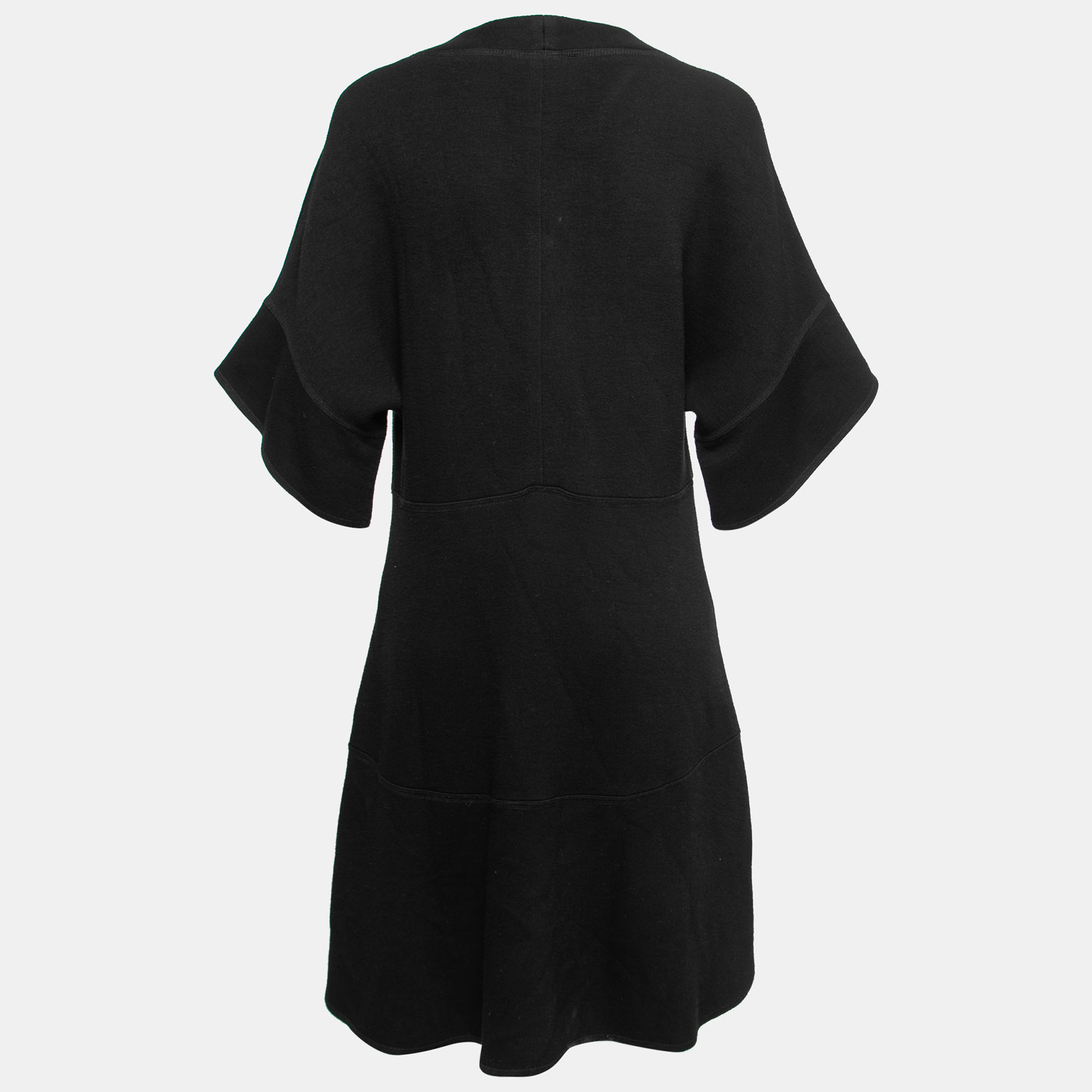 

Chloe Black Knit V-Neck Midi Dress