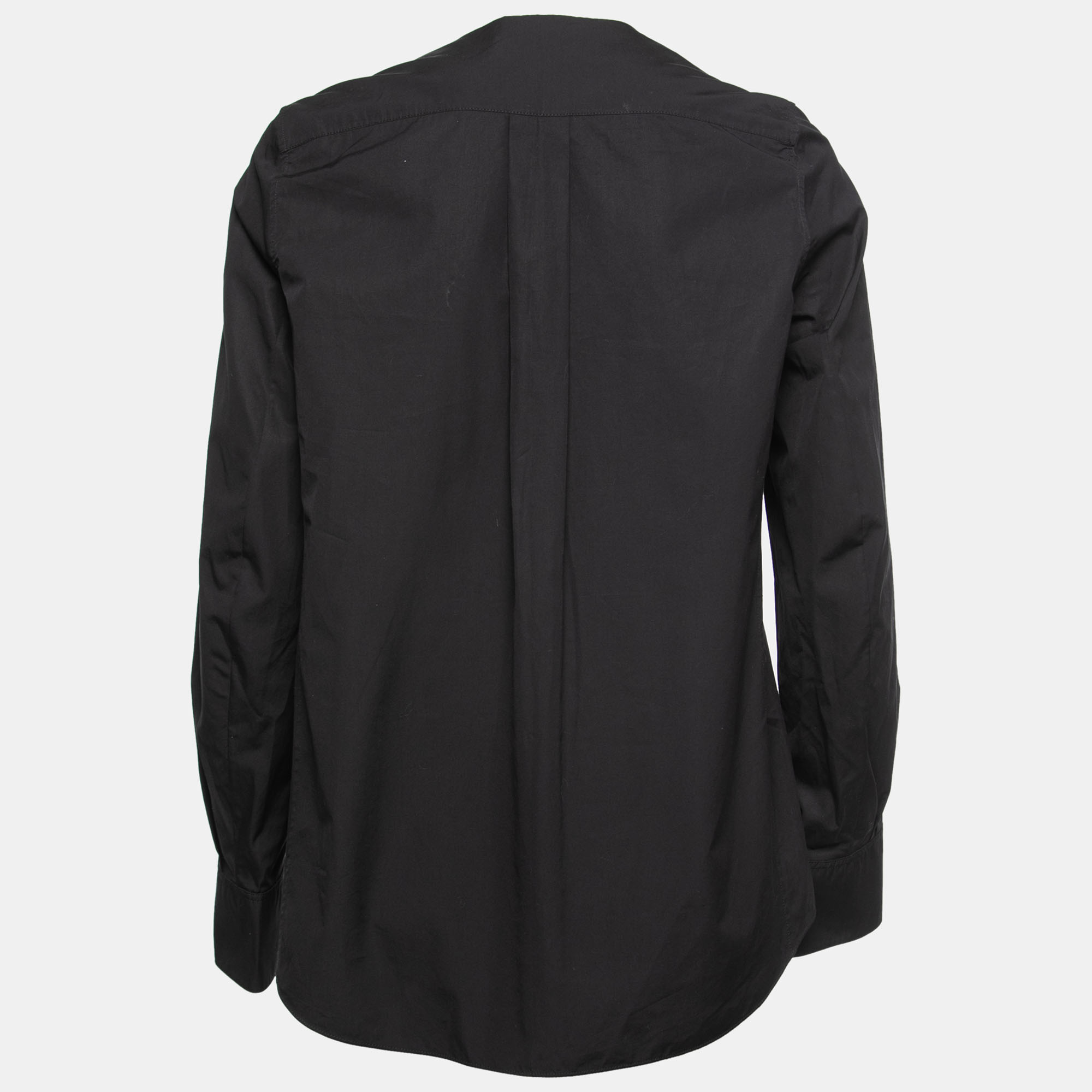 

Chloe Black Cotton Double Breasted Blouse