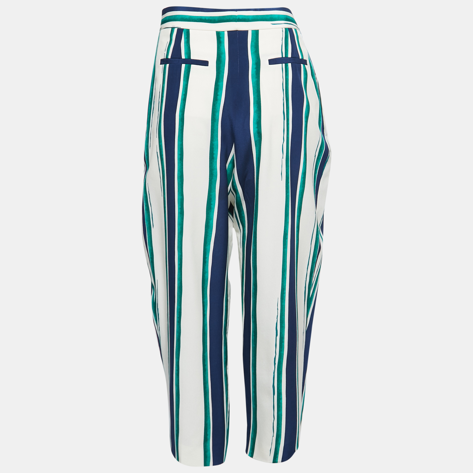 

Chloe Multicolor Striped Silk Wide Leg Pants