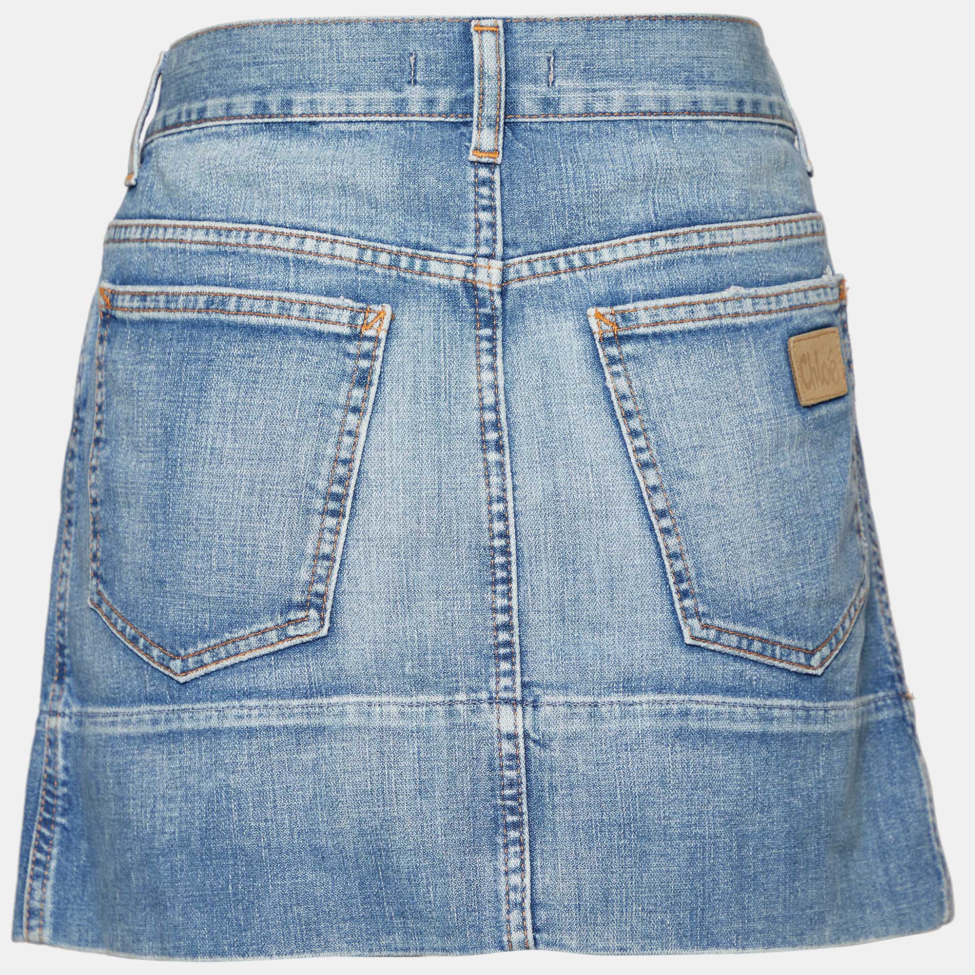 

Chloe Blue Denim Jupe Mini Skirt