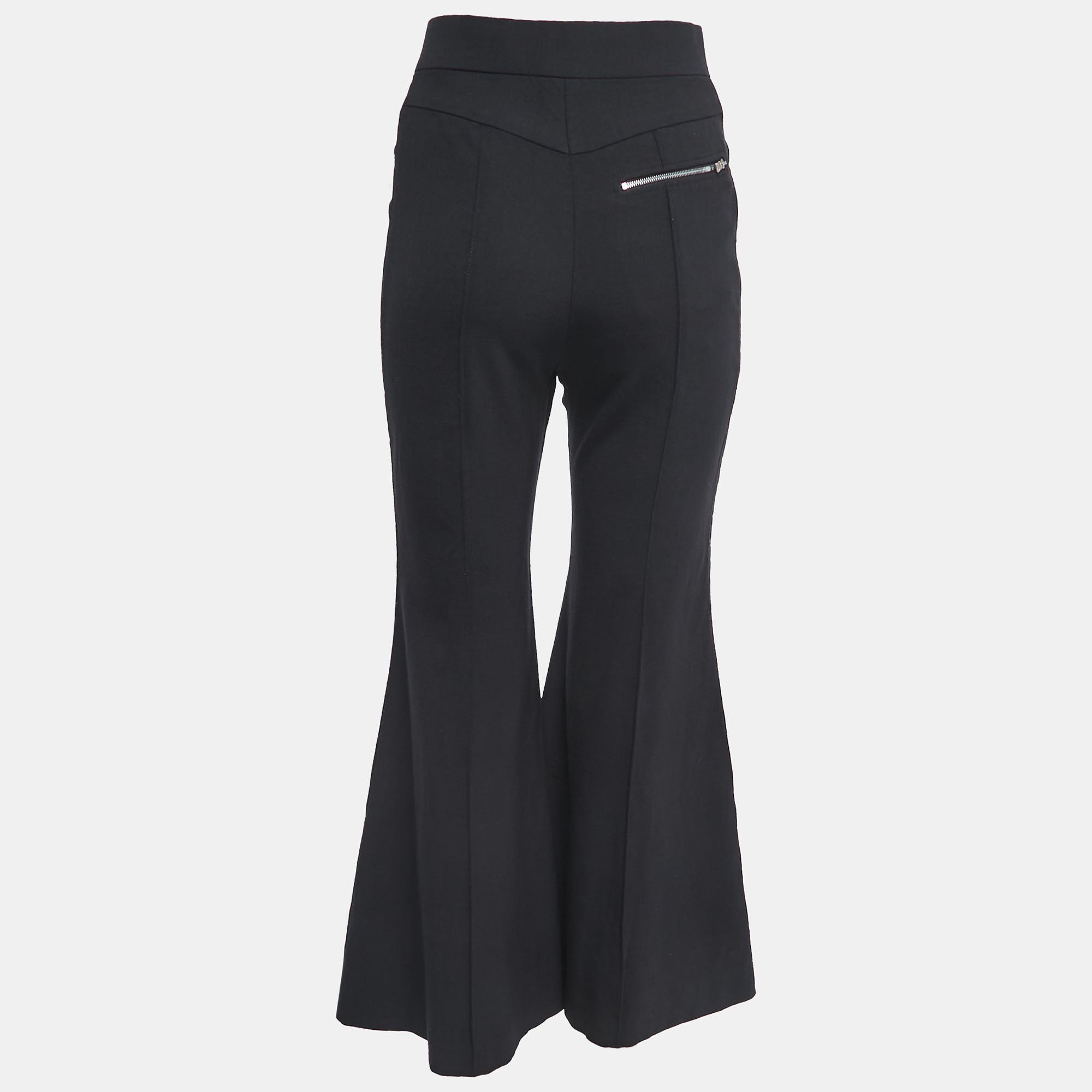 

Chloe Black Cotton Wide-Leg Pants