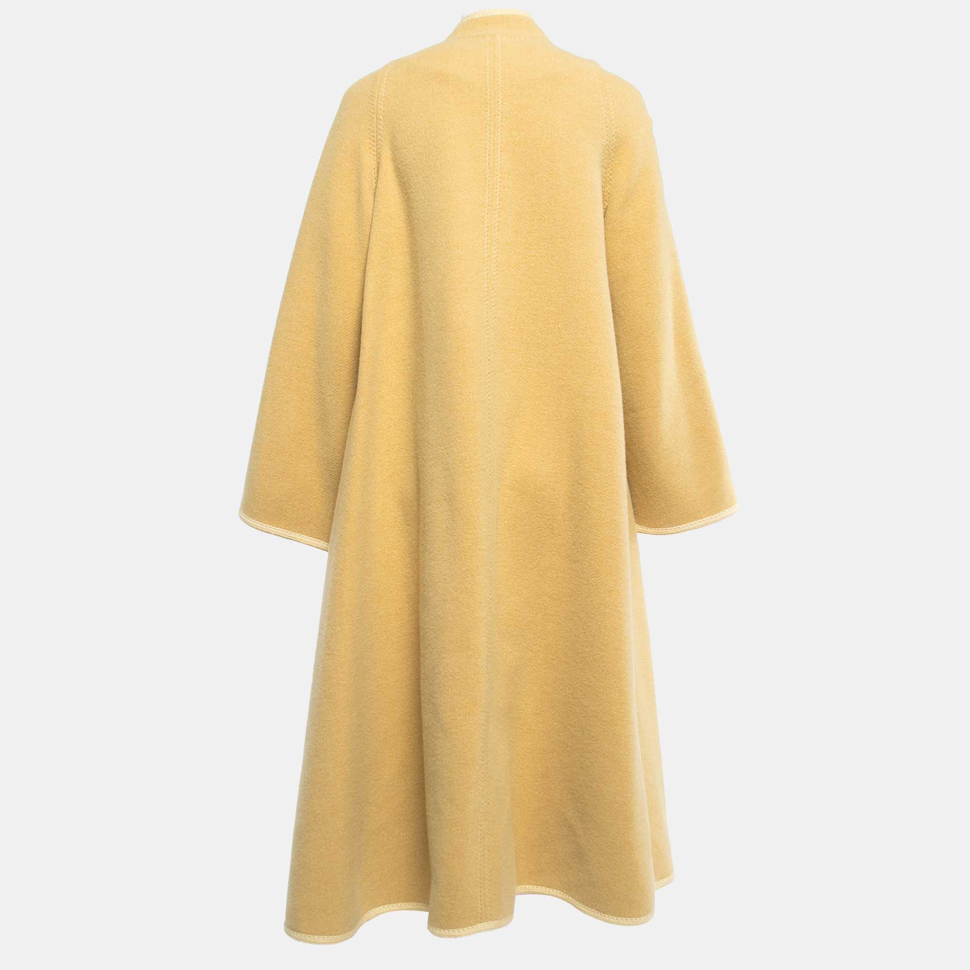 

Chloe Beige Wool Wide Sleeve Coat