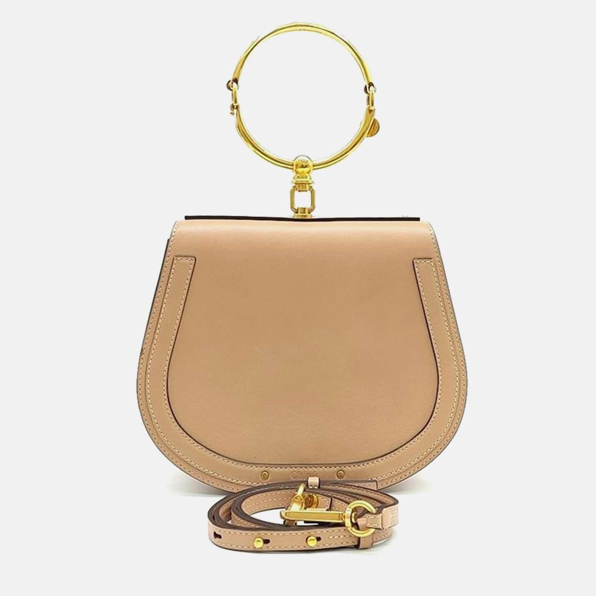 

Chloe Beige Leather Nile Bracelet Shoulder Bag