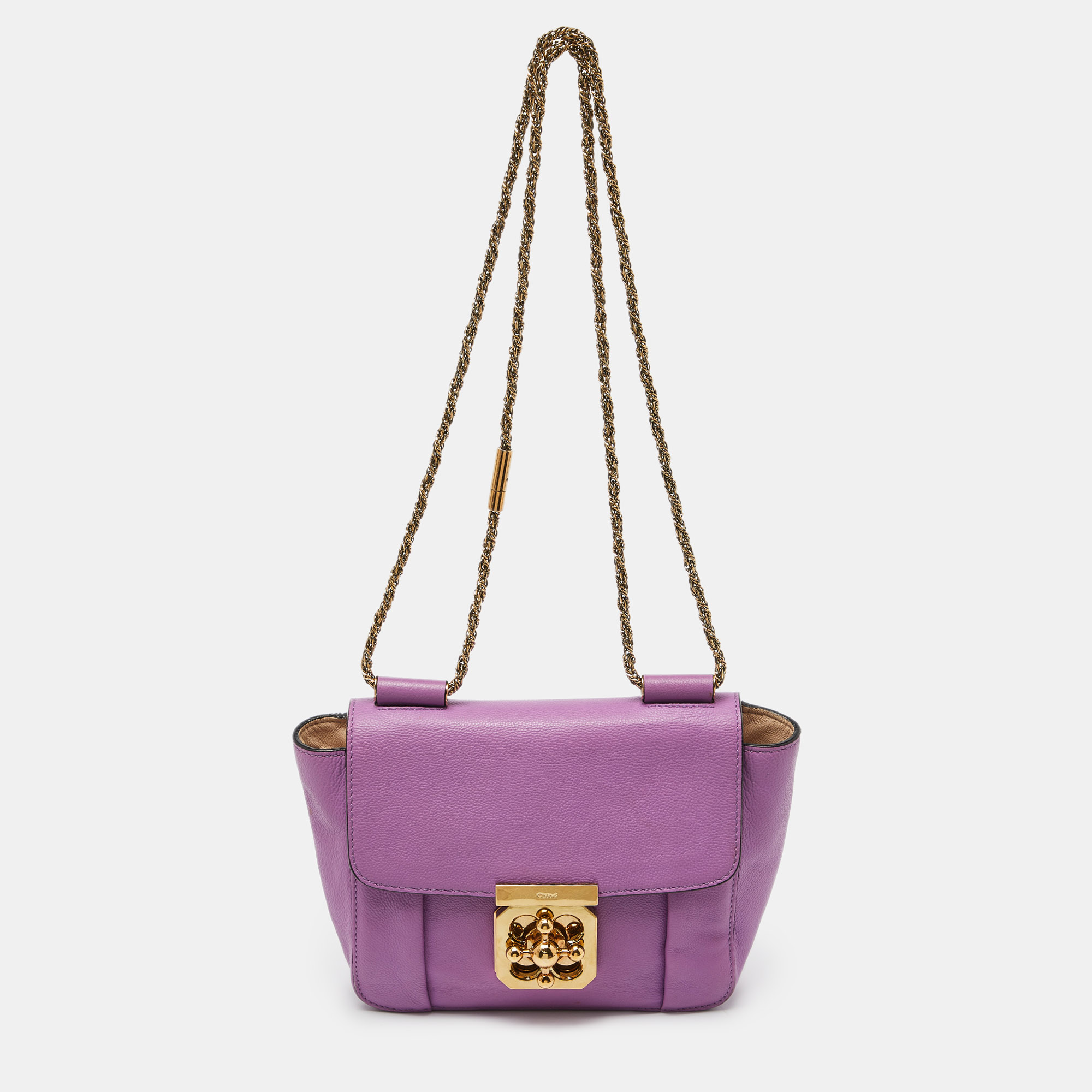

Chloe Purple Leather  Elsie Shoulder Bag