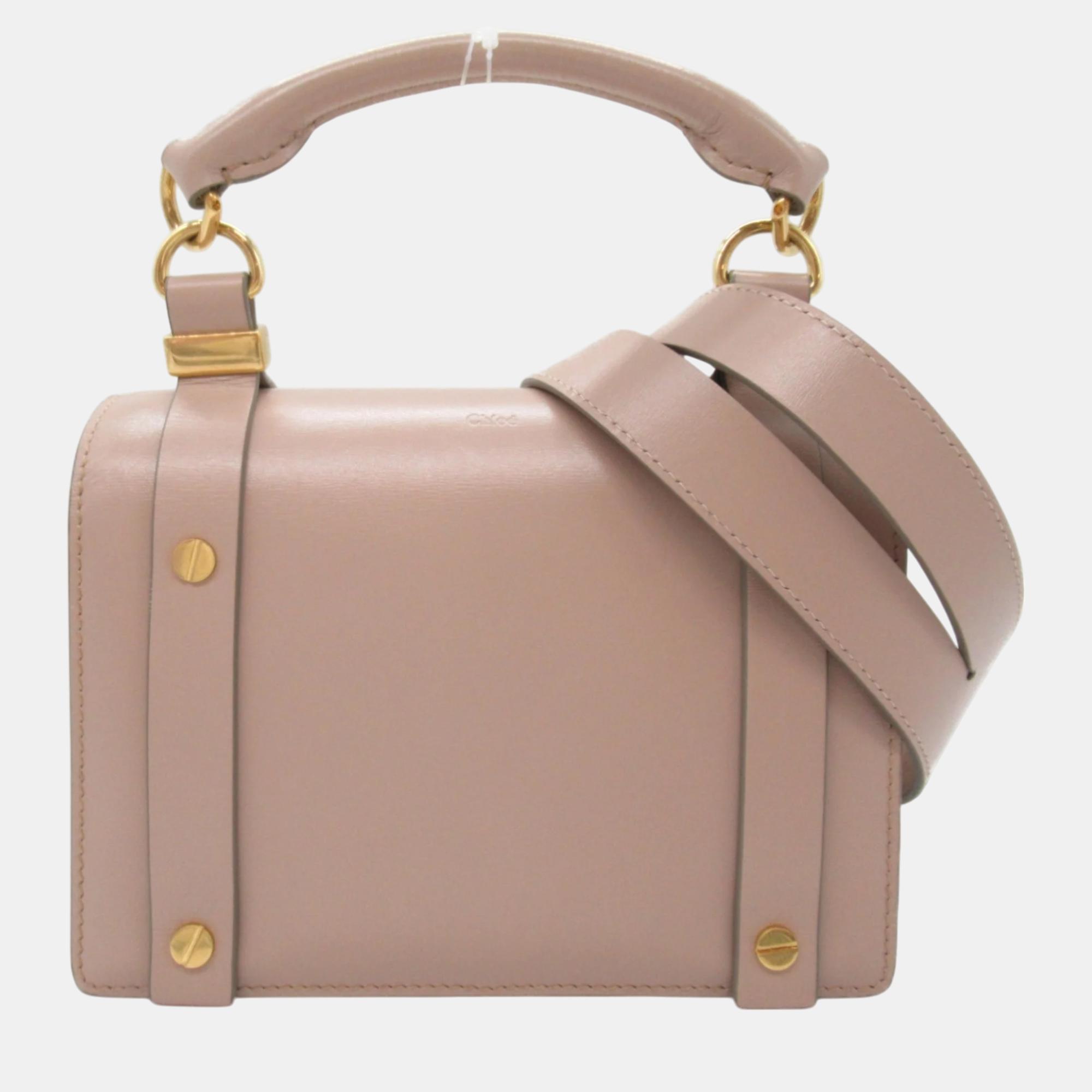 

Chloe Leather Beige Ora Shoulder Bag