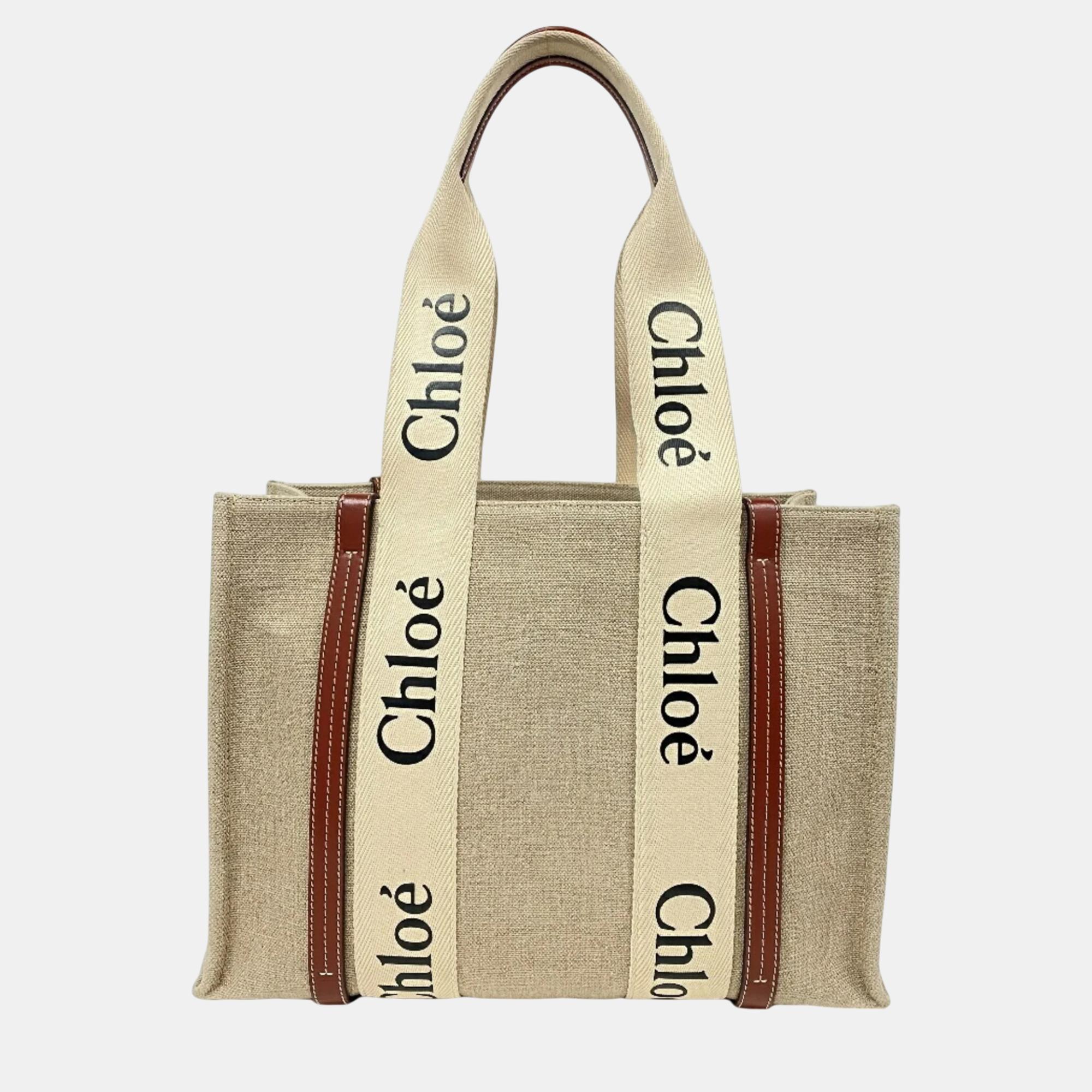 

Chloe Beige ody Medium Tote Bag