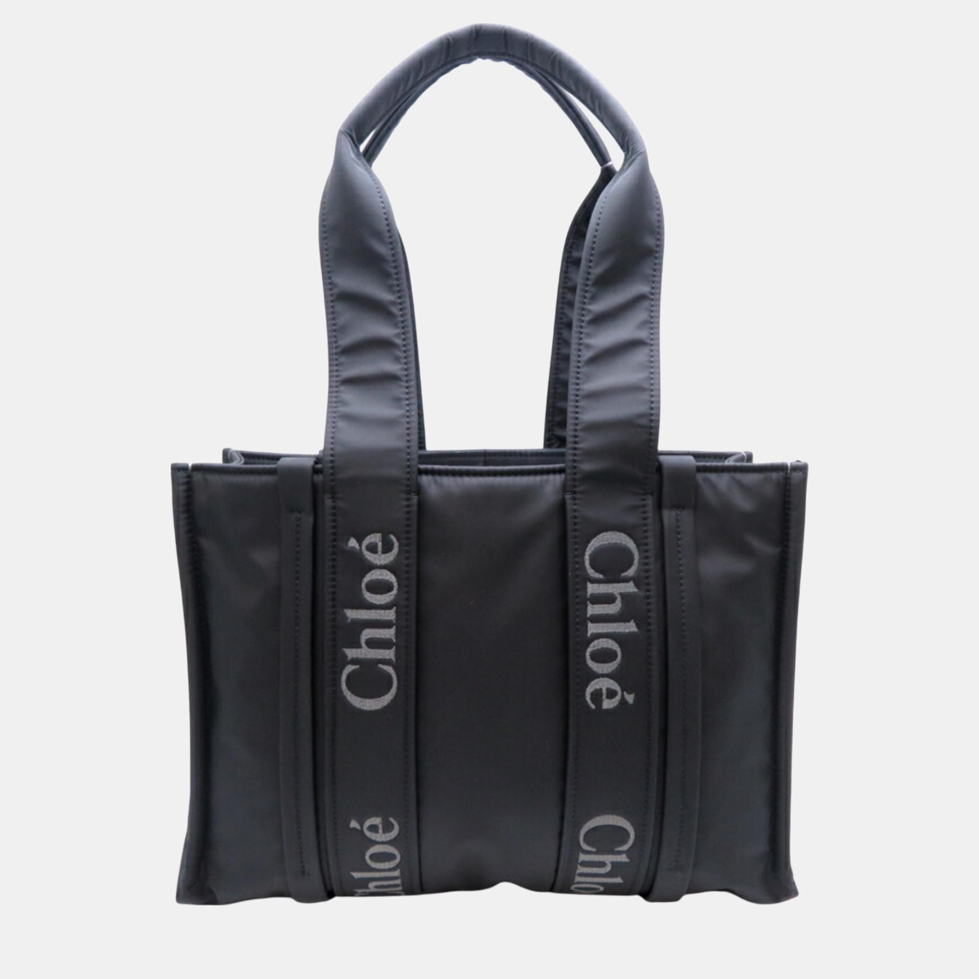 

Chloe Black ody Medium Nylon Tote Bag