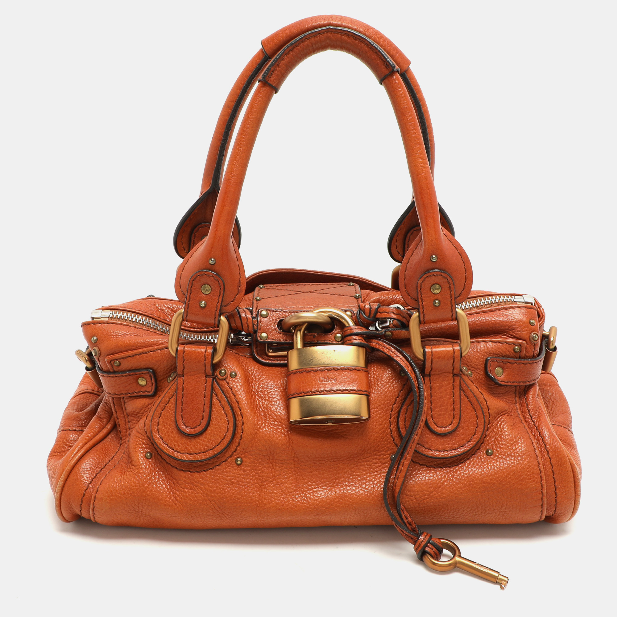 Pre-owned Chloé Brown Leather Medium Paddington Satchel