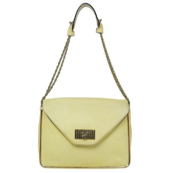 Chloe Yellow Leather Sally Bag