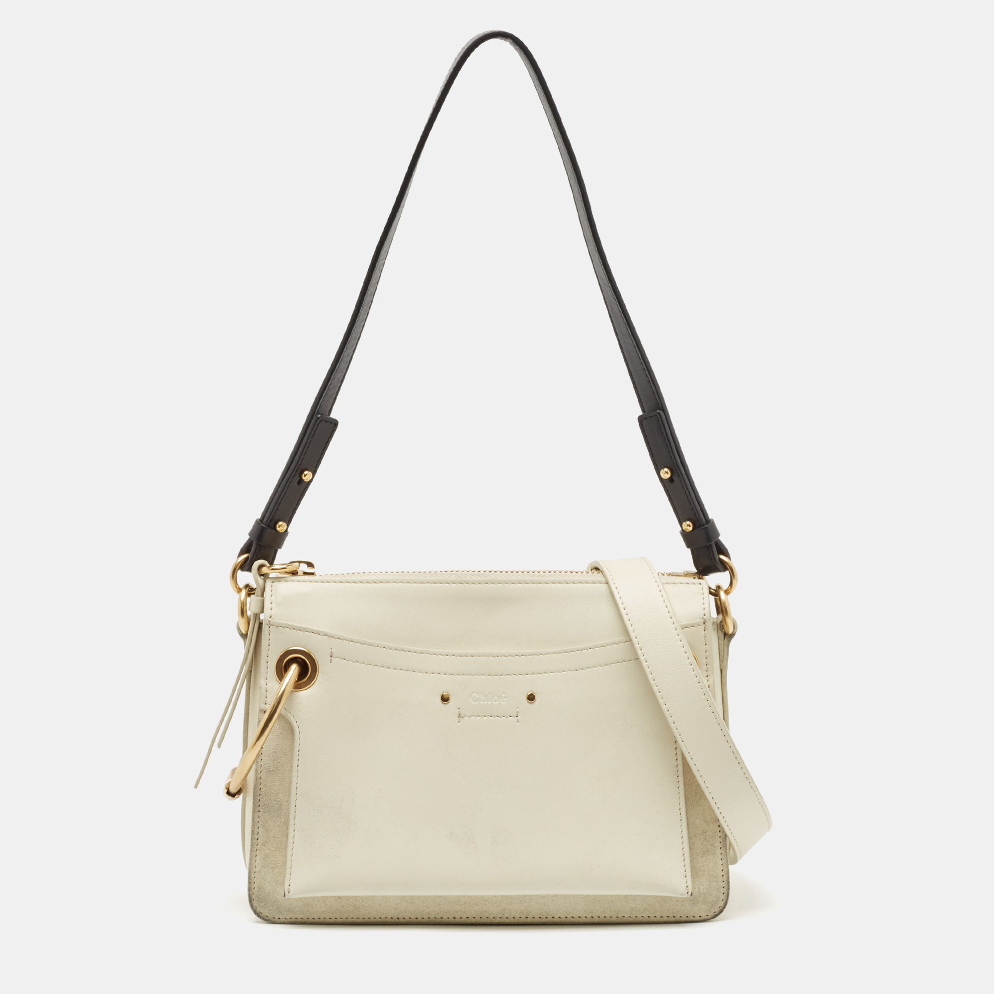 

Chloe Off White Leather  Roy Shoulder Bag