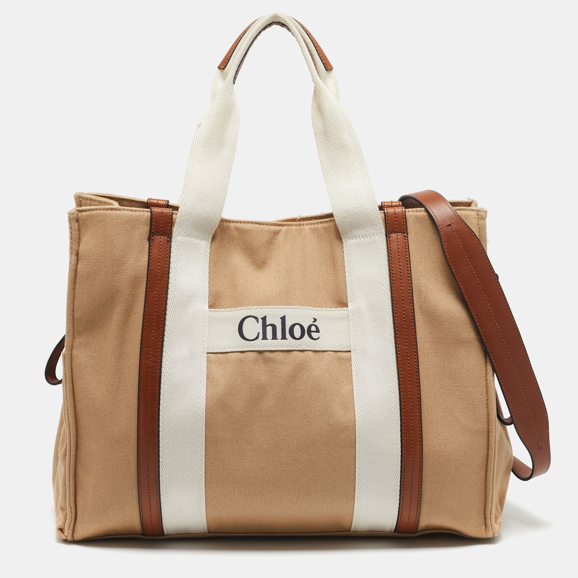 

Chloe Brown Canvas Changing/Diaper Bag