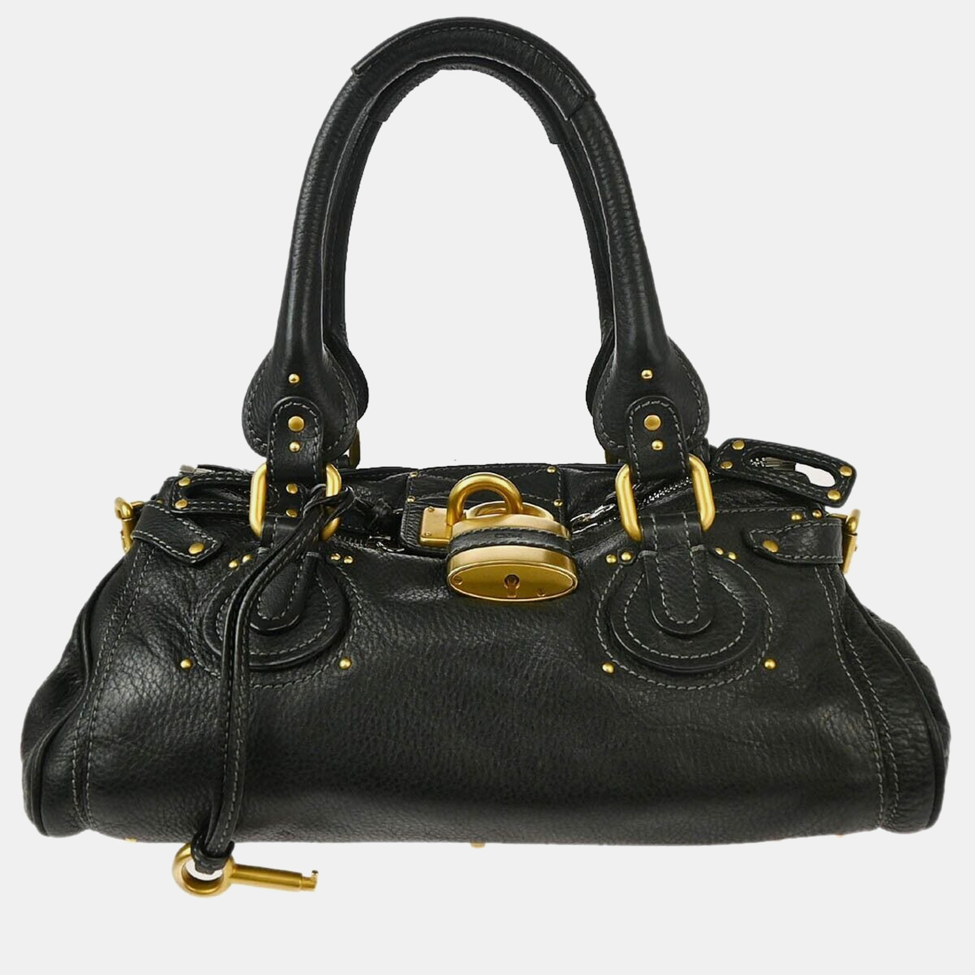 

Chloe Black Leather Paddington Handbag