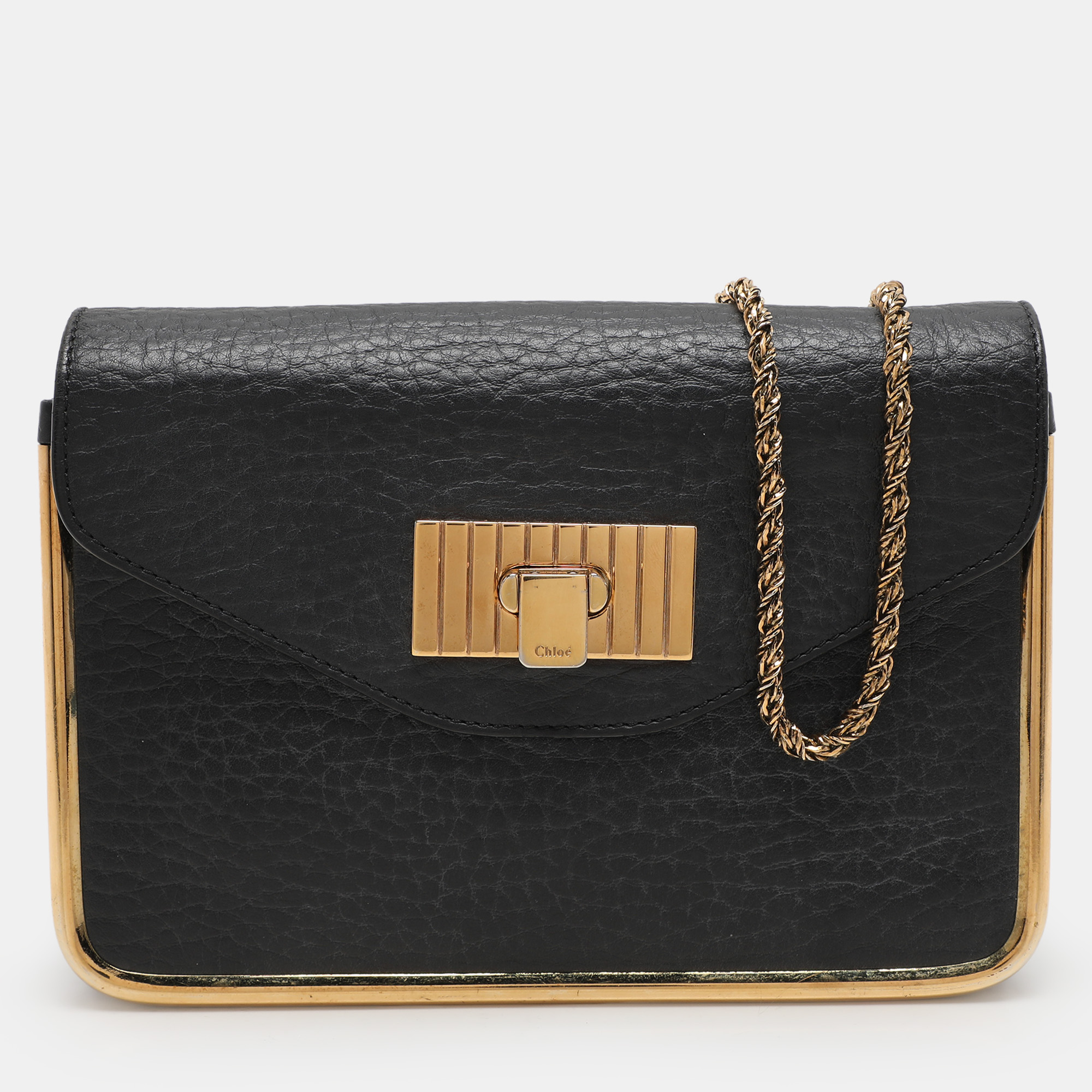 

Chloe Black Leather  Sally Shoulder Bag