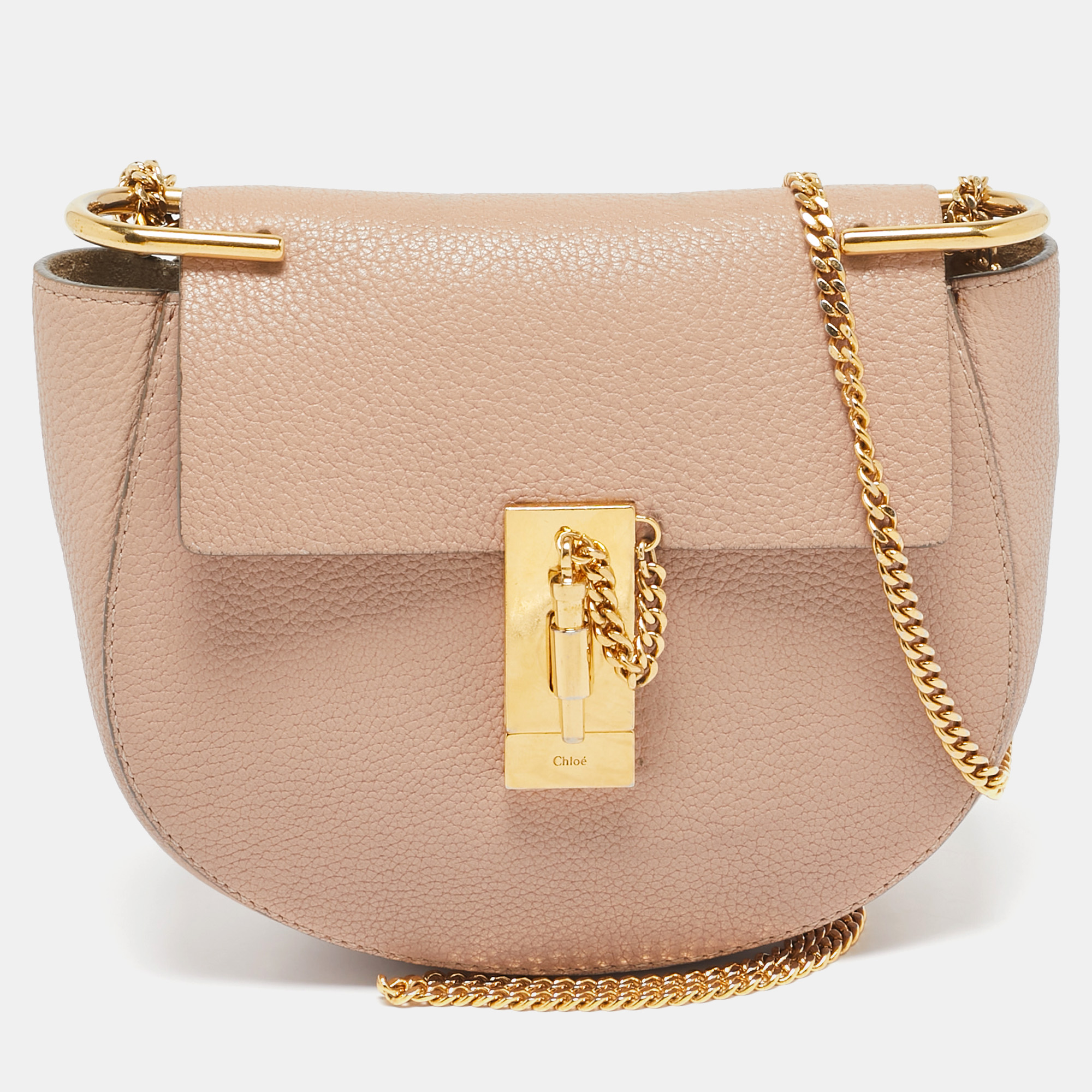 

Chloe Beige Leather  Drew Shoulder Bag