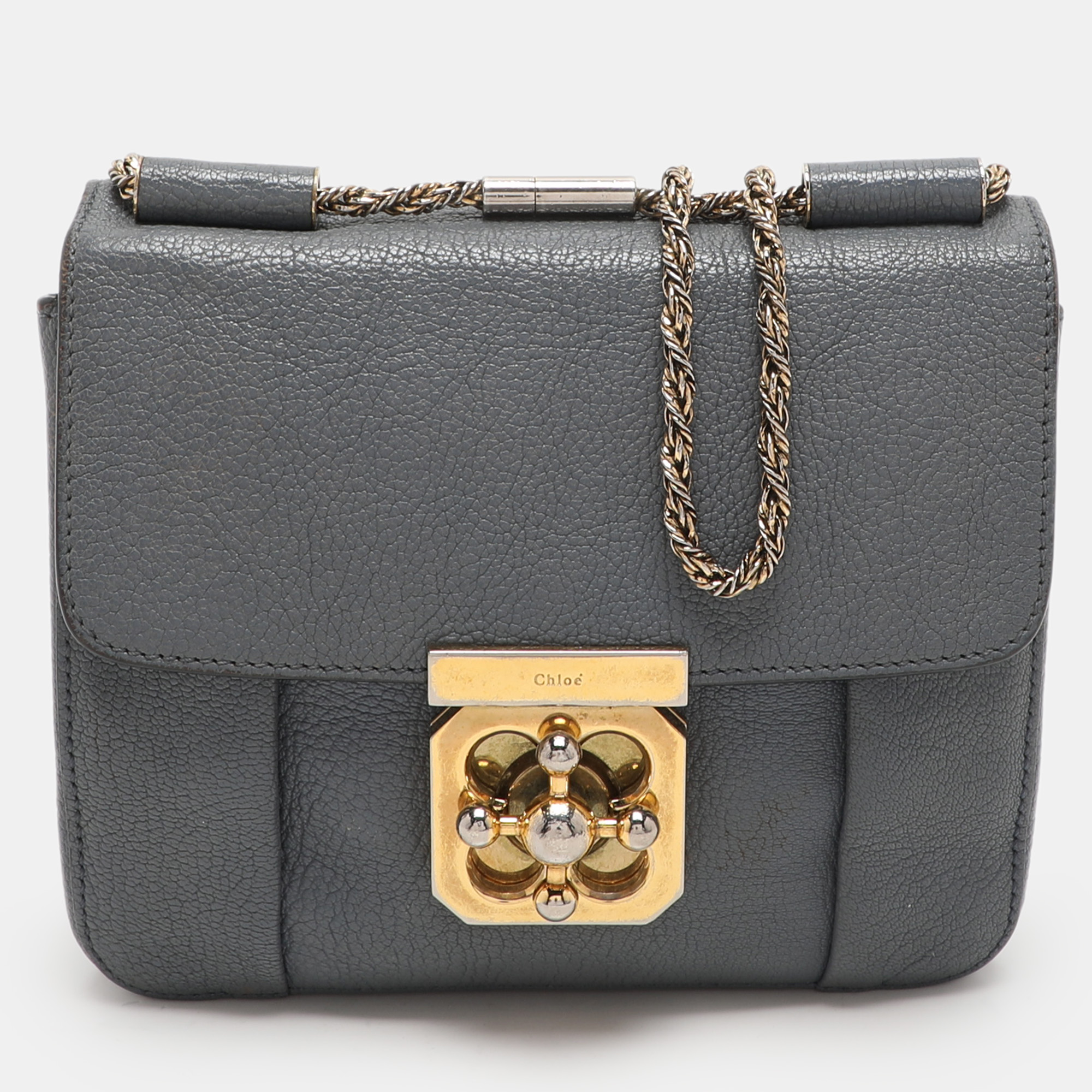 

Chloe Grey Leather Small Elsie Shoulder Bag