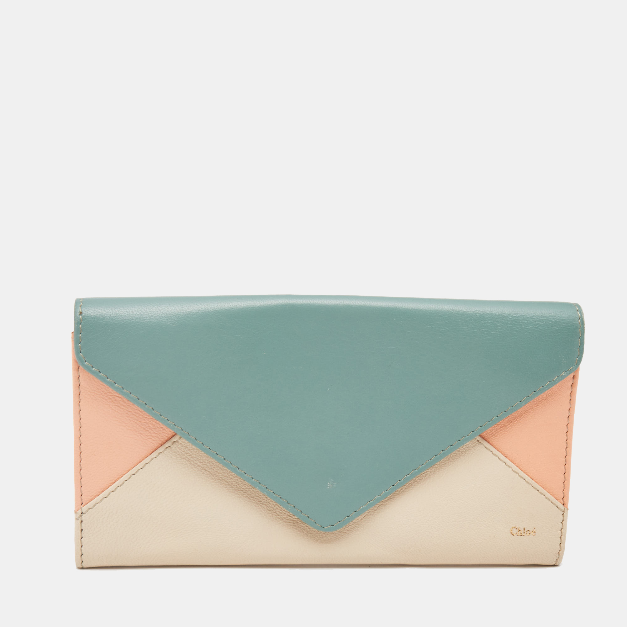 

Chloe Multicolor Leather Envelope Continental Wallet