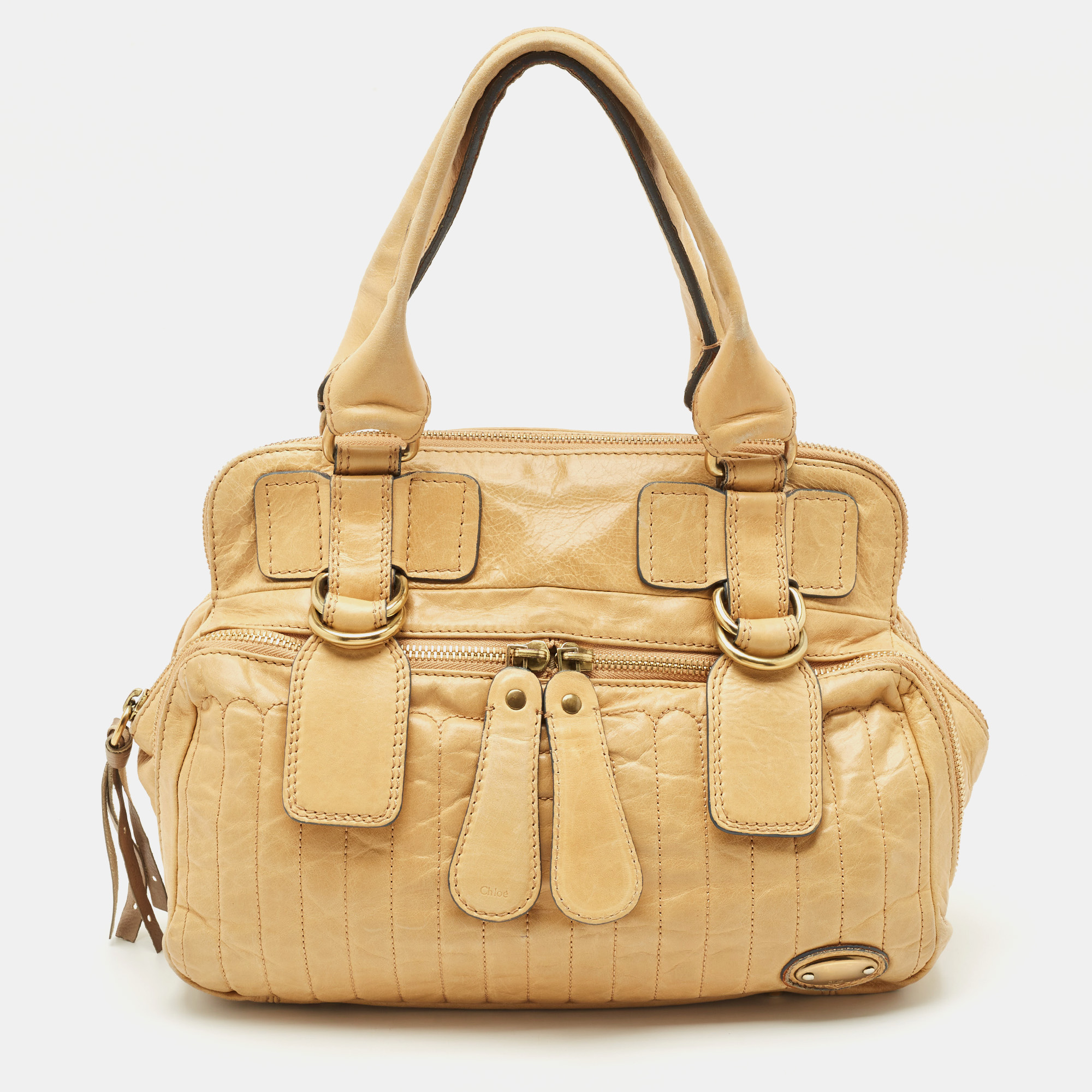 

Chloe Tan Leather Bay Satchel