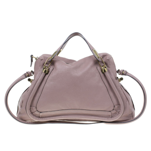 مملوكة مسبقًا Chloe Mauve Leather Large Paraty