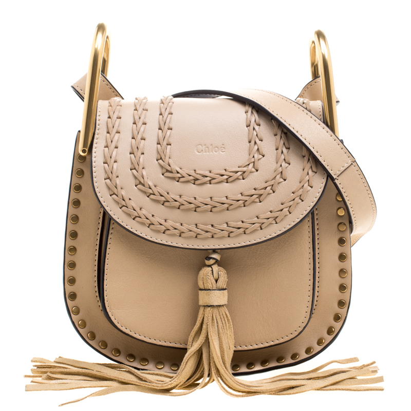 Chloe Pearl Beige Leather Mini Hudson Shoulder Bag Chloe | The Luxury ...