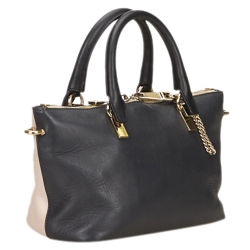 

Chloe Bi Color Leather Mini Baylee Tote, Multicolor