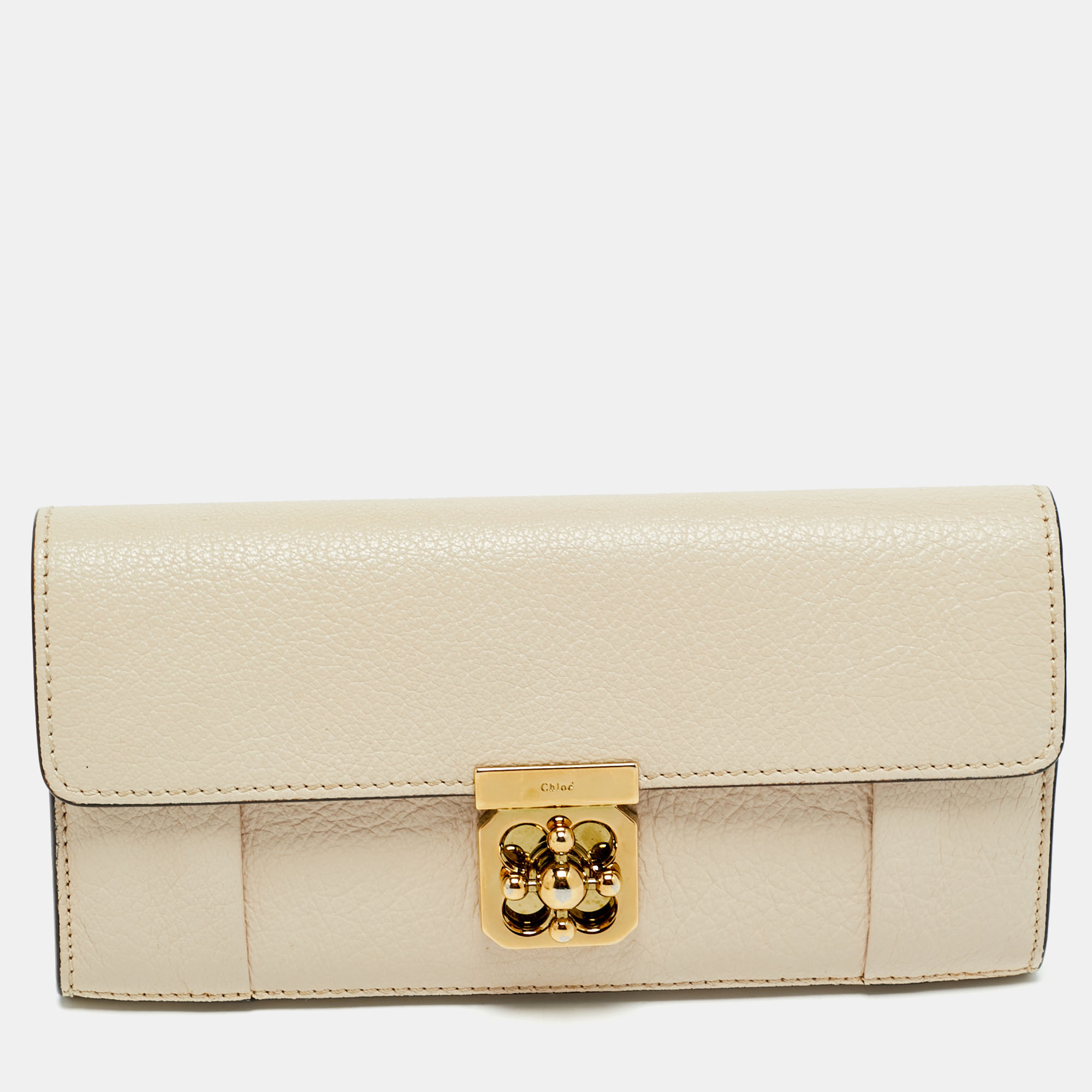 

Chloe Beige Leather Elsie Continental Wallet