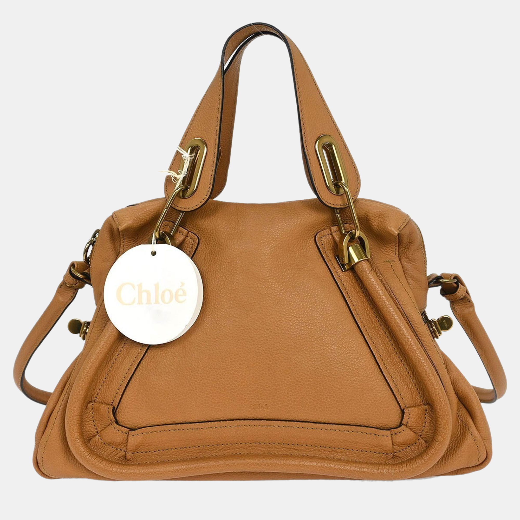 

Chloe Brown Leather Parary 2way Handbag