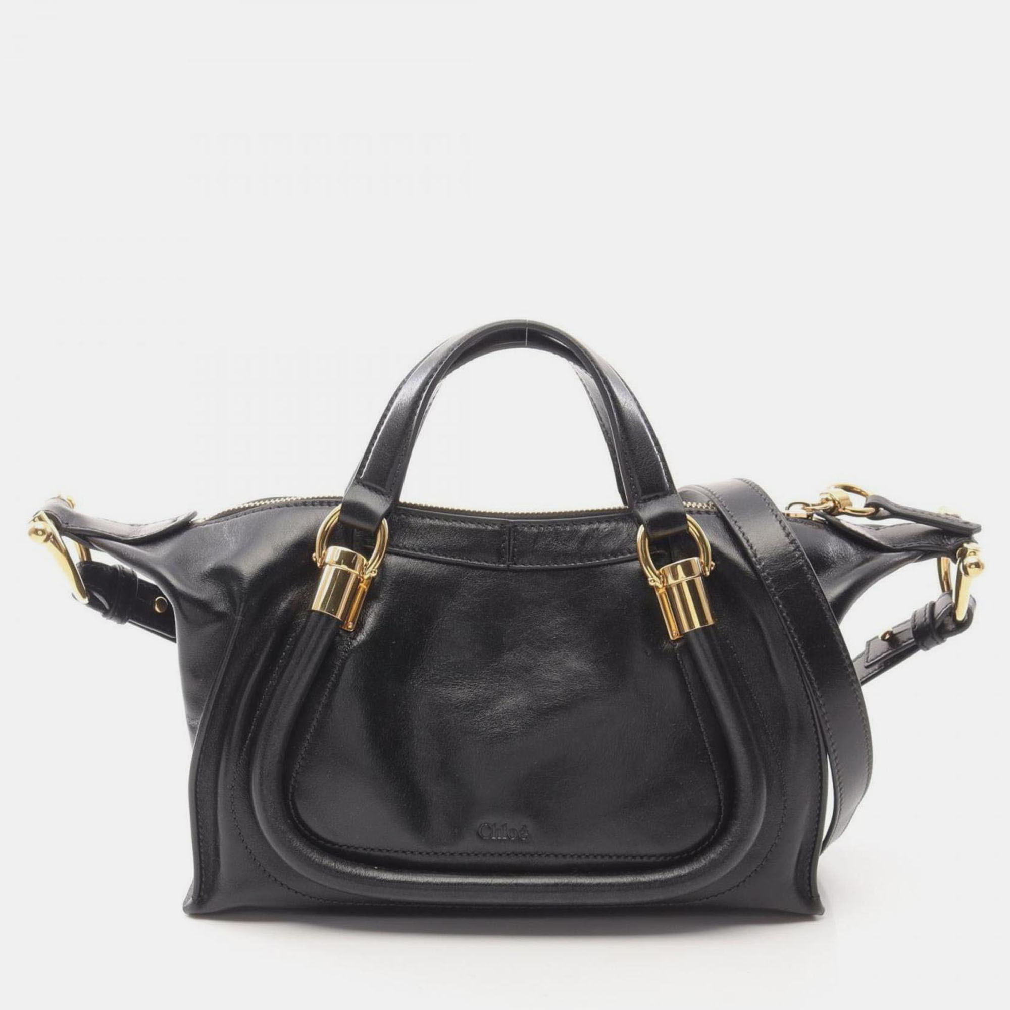 

Chloe Chloe Paraty 24 Small Bag Handbag Leather Black