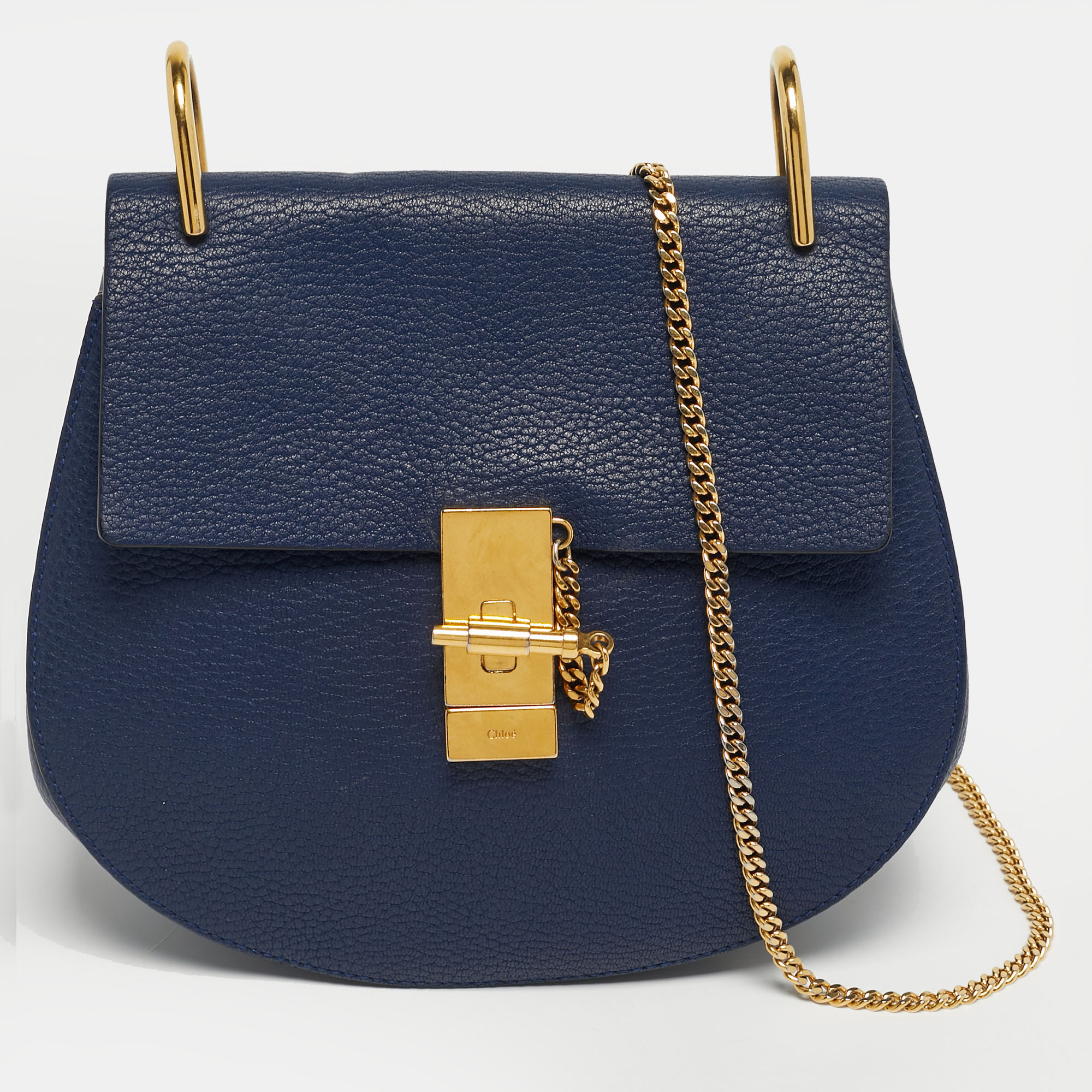 

Chloe Navy Blue  Drew Shoulder Bag
