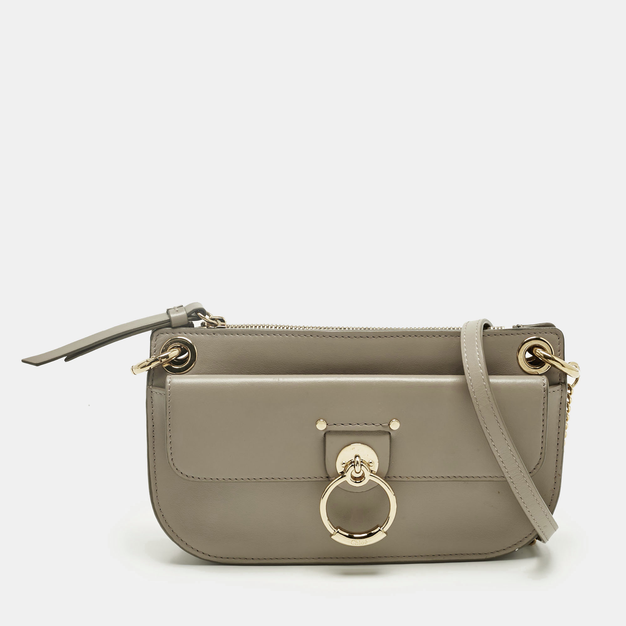 

Chloe Beige Leather Tess Crossbody Bag