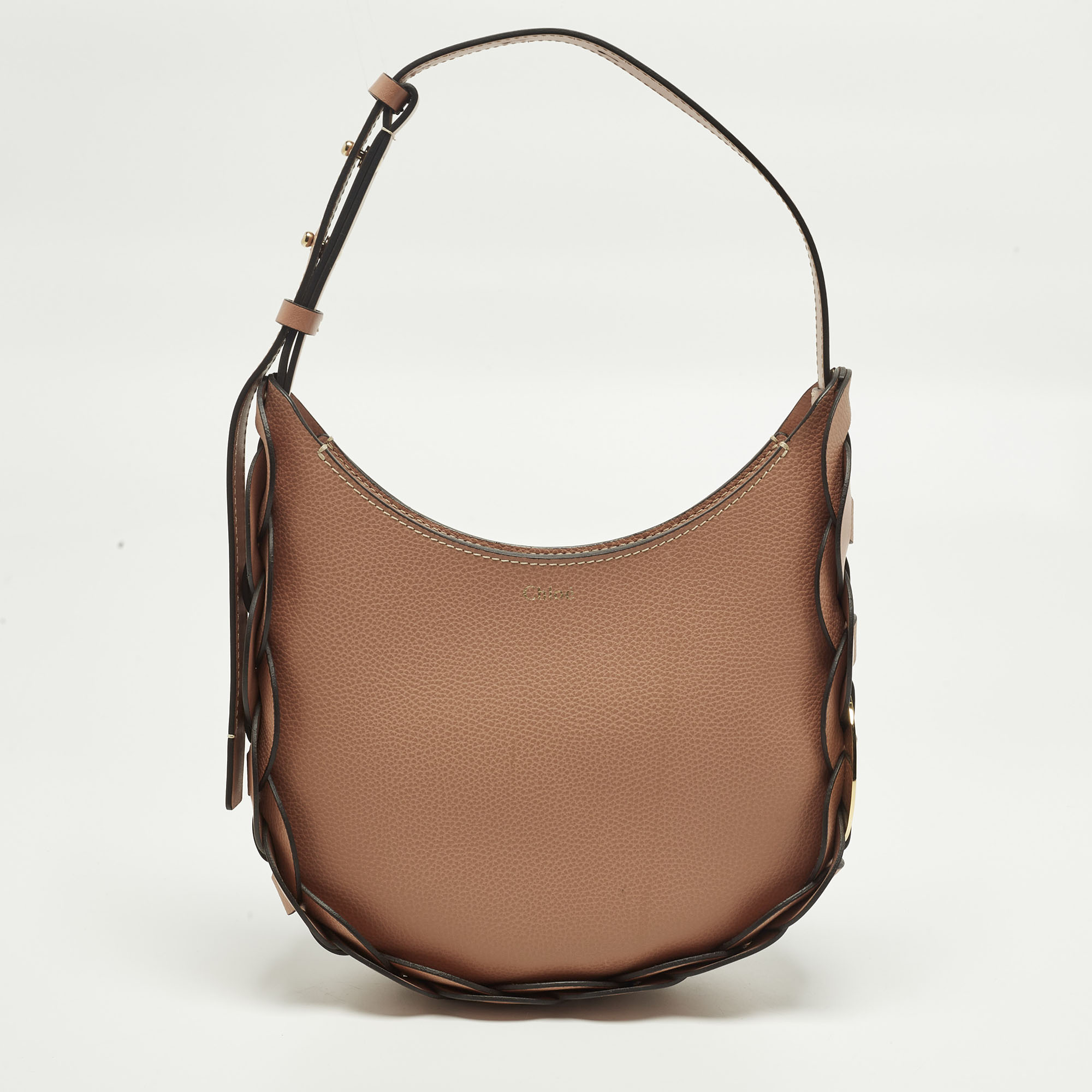 

Chloe Darryl Small Peach Leather Hobo, Orange