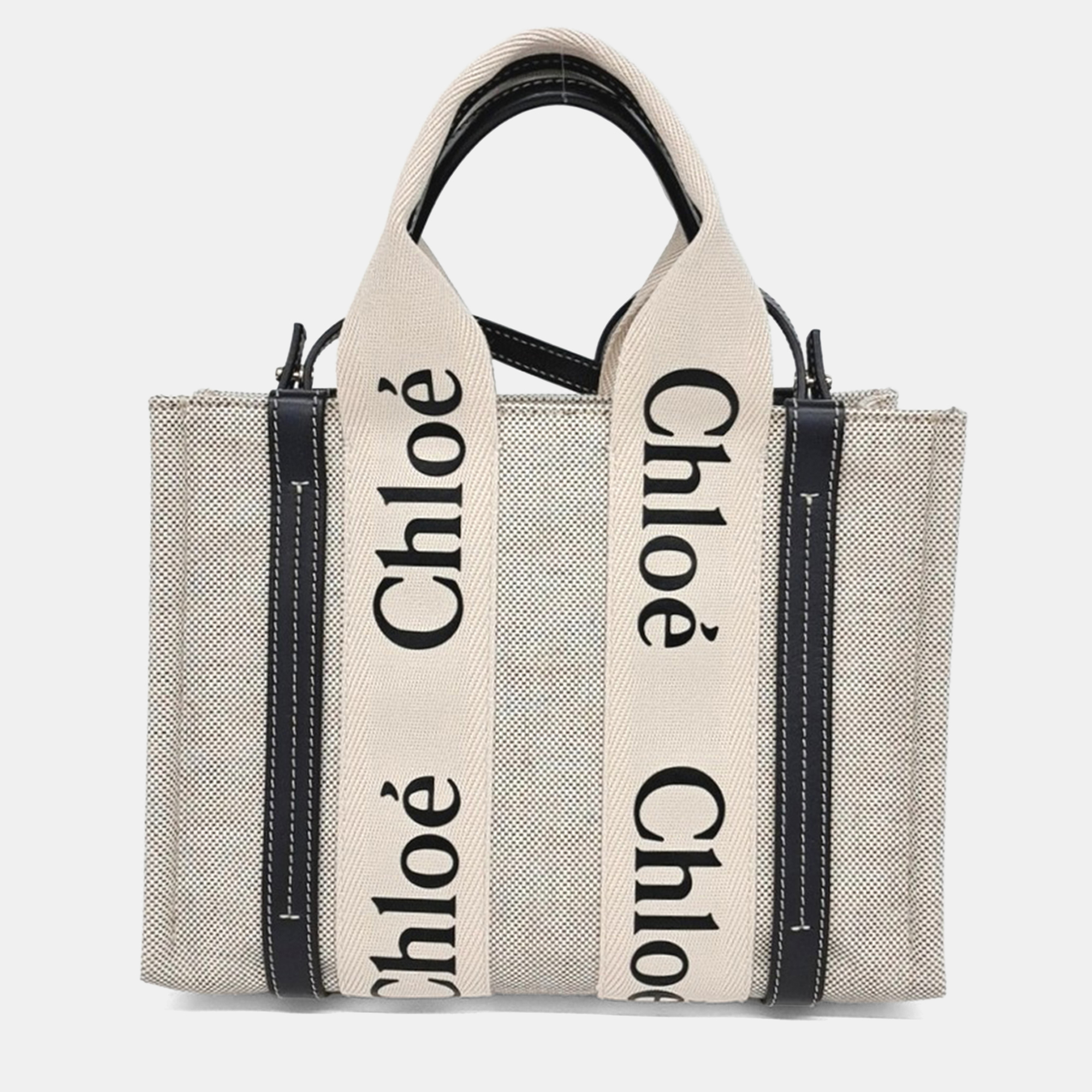 

Chloe Brown Fabric Woody Bag Small