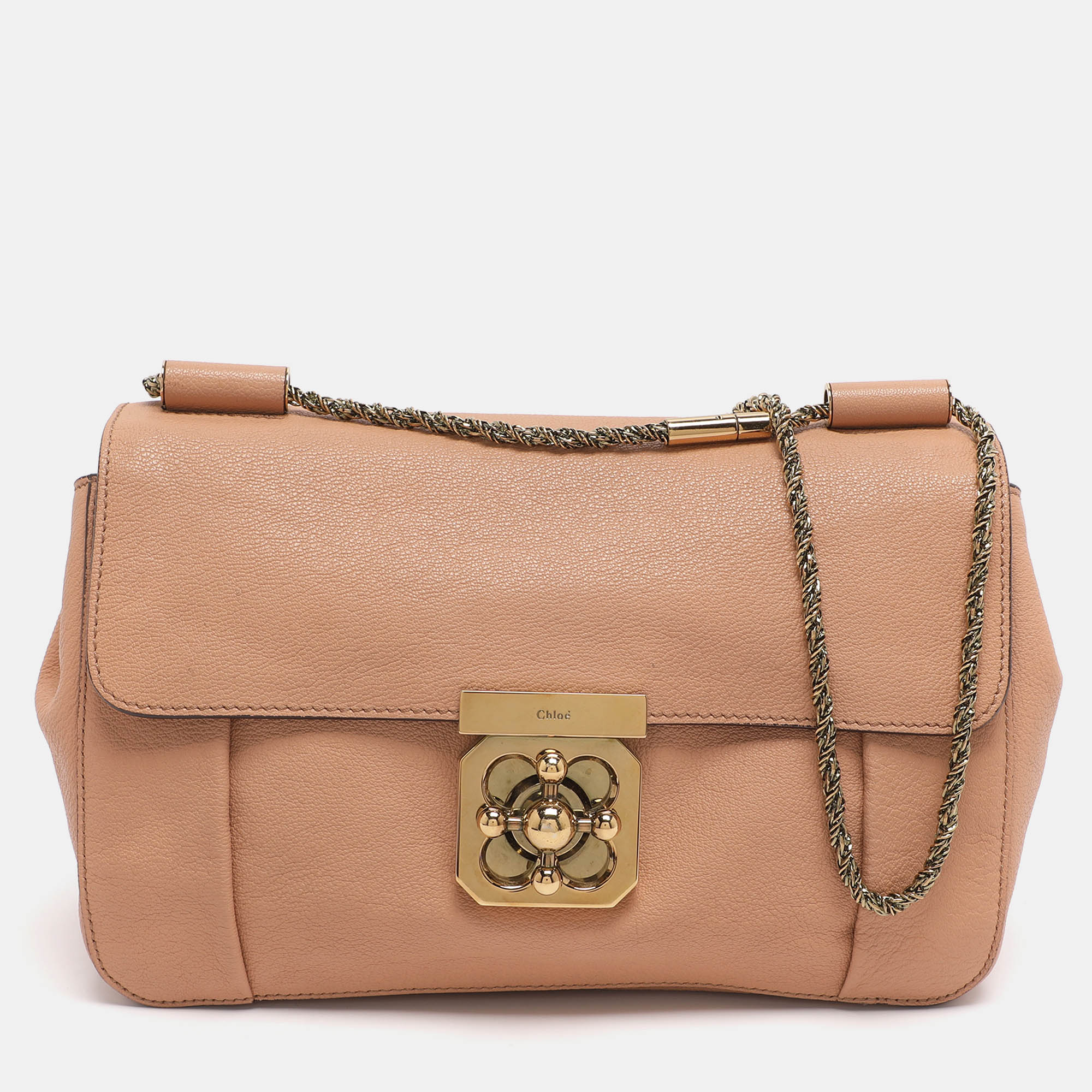 

Chloé Elsie  Pink Leather Shoulder Bags