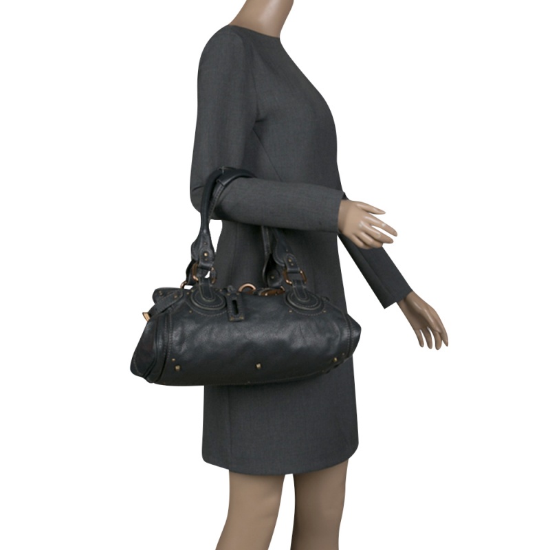 

Chloe Black Leather  Paddington Satchel