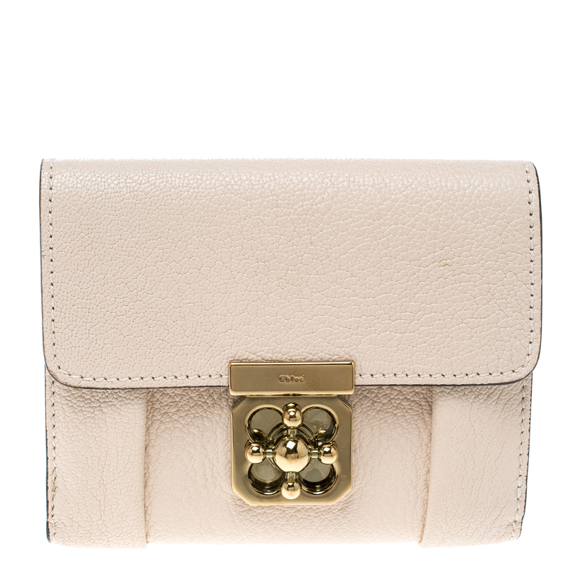 Pre Owned Chloe Blush Pink Leather Wallet