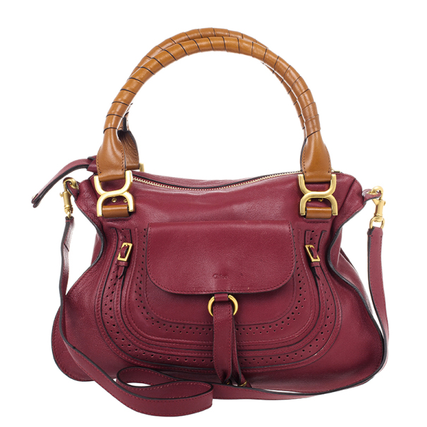 Pre Owned Chloe Marcie Animation Medium Leather Shoulder Bag