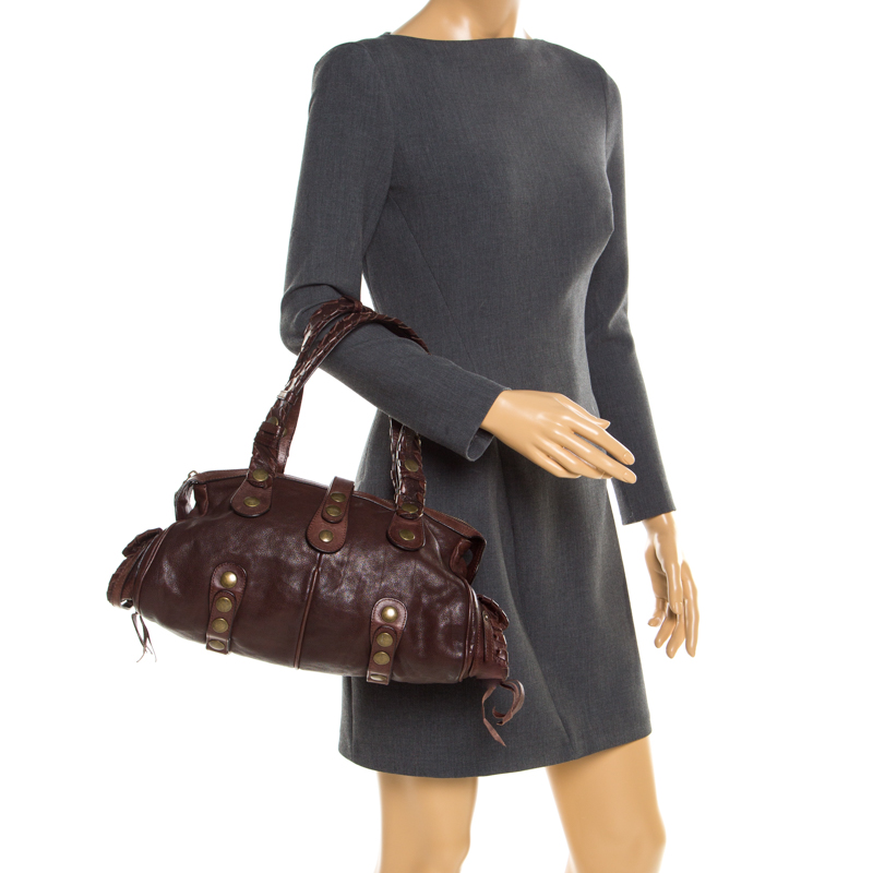 

Chloe Brown Leather Silverado Satchel