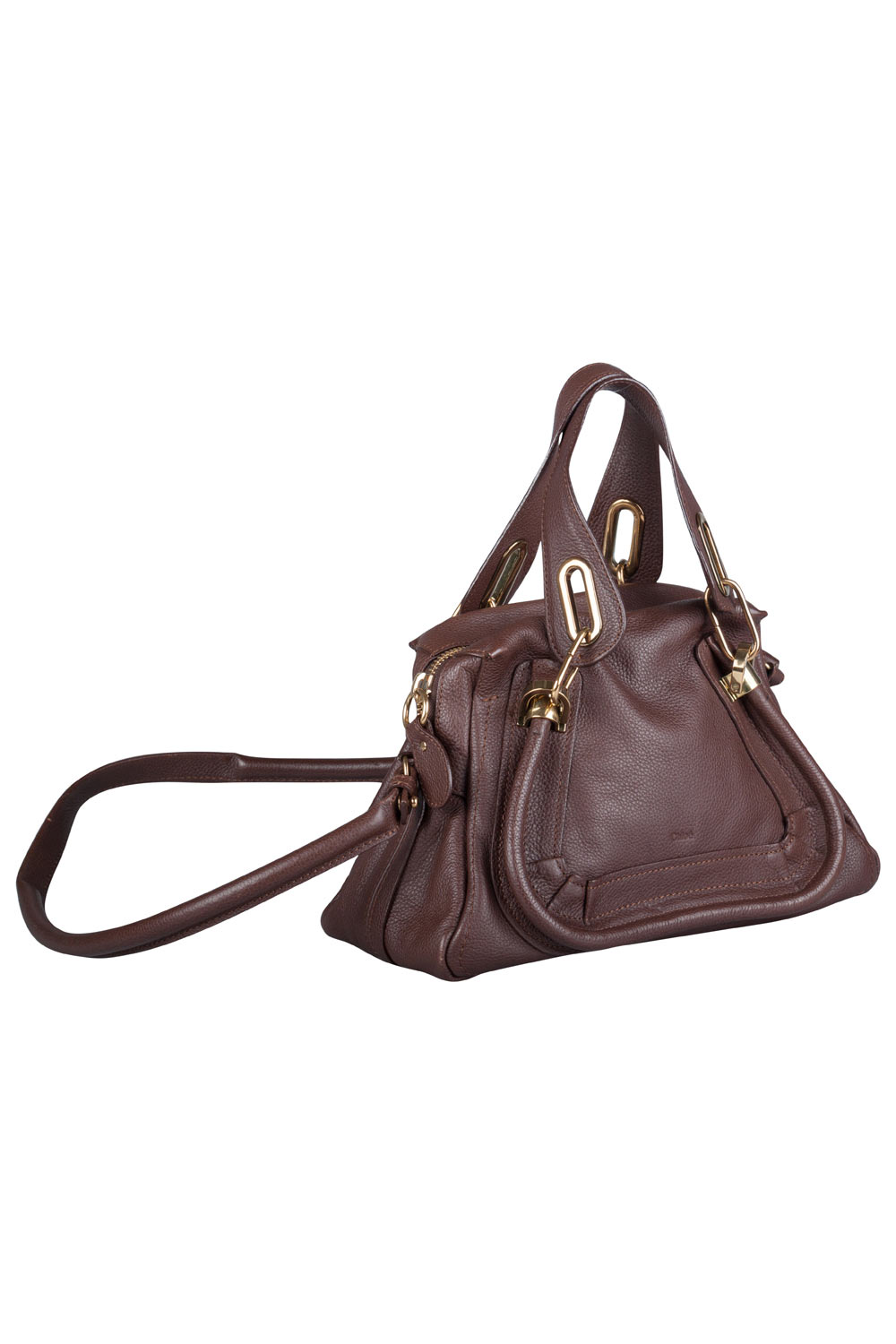 

Chloe Dark Brown Leather  Paraty Shoulder Bag