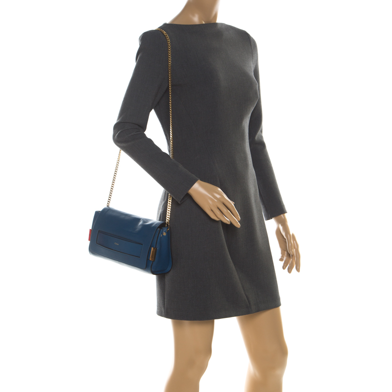 

Chloe Blue Leather Crossbody Bag
