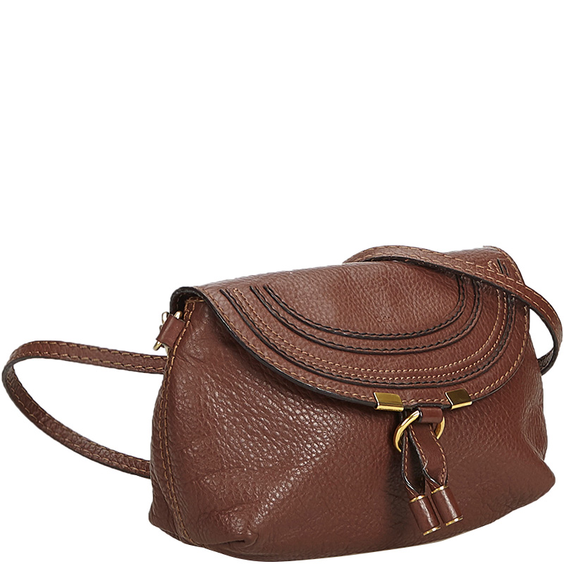 

Chloe Brown Leather Marcie Crossbody Bag
