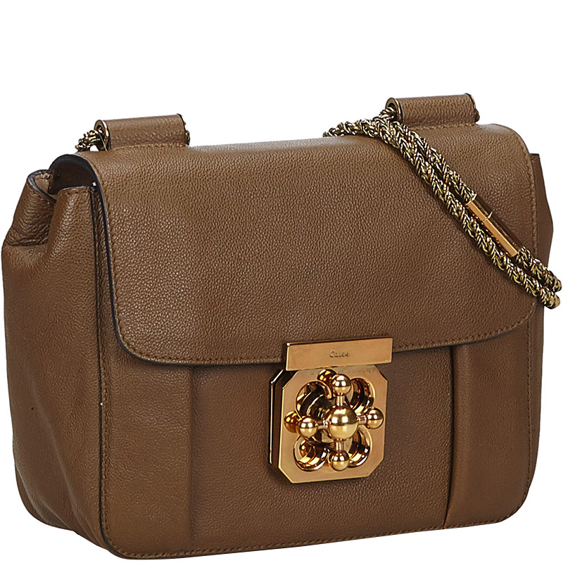 

Chloe Brown Leather Elsie Shoulder Bag
