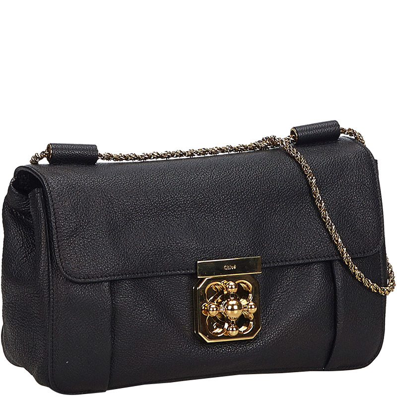 

Chloe Black Leather Elsie Shoulder Bag